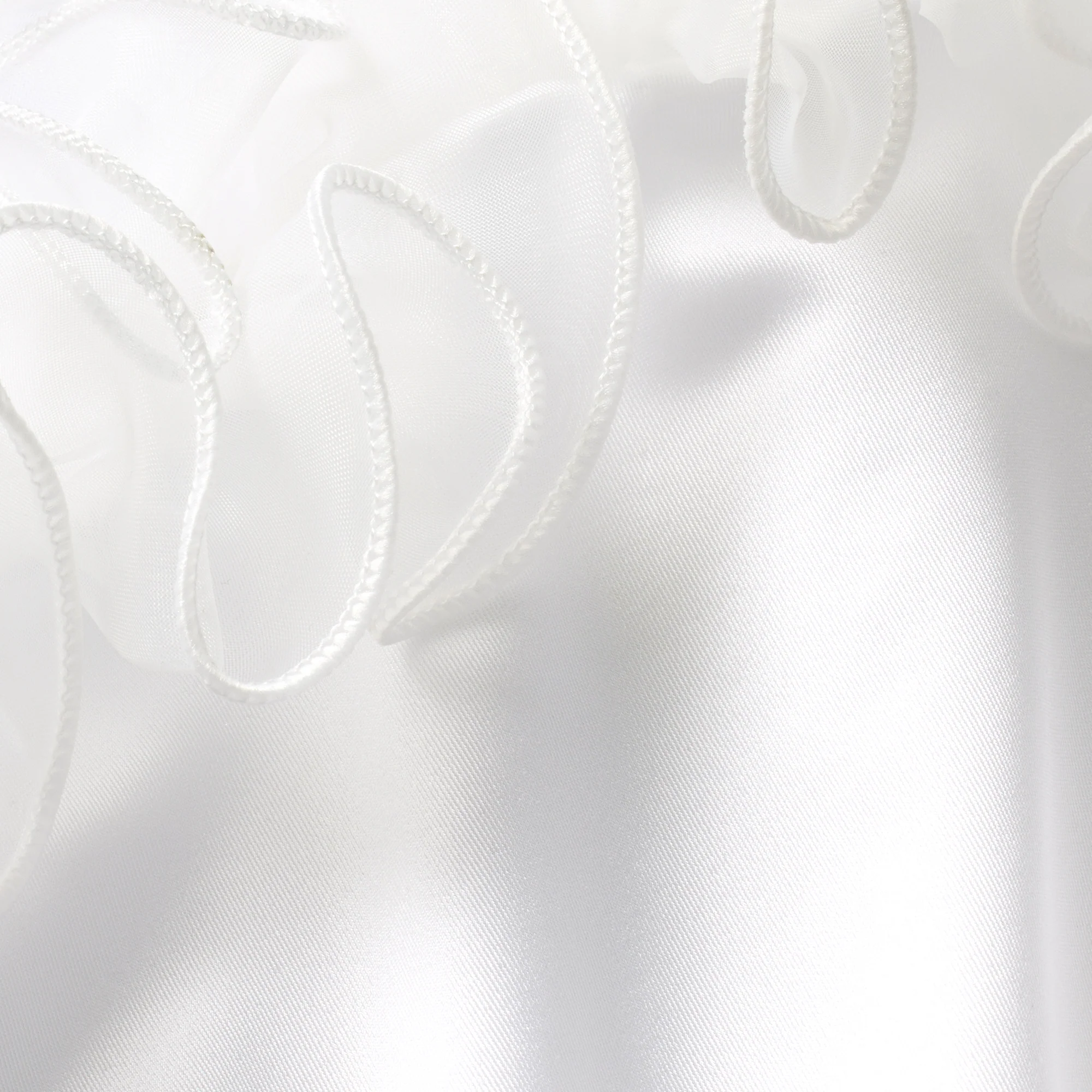 BRIDAL SWIM RUFFLE DIPPED TIE BIKINI BOTTOM | SNOW