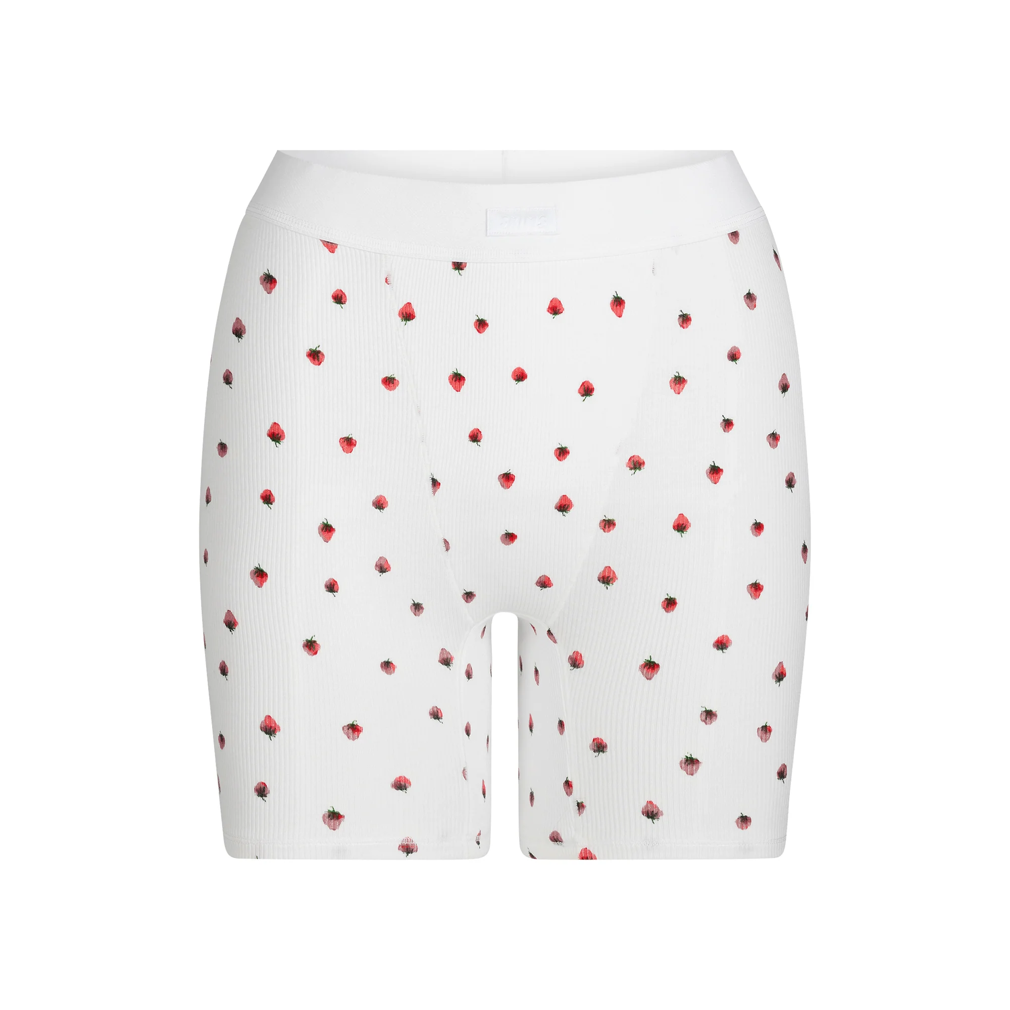 COTTON RIB BOXER | SNOW STRAWBERRY PRINT