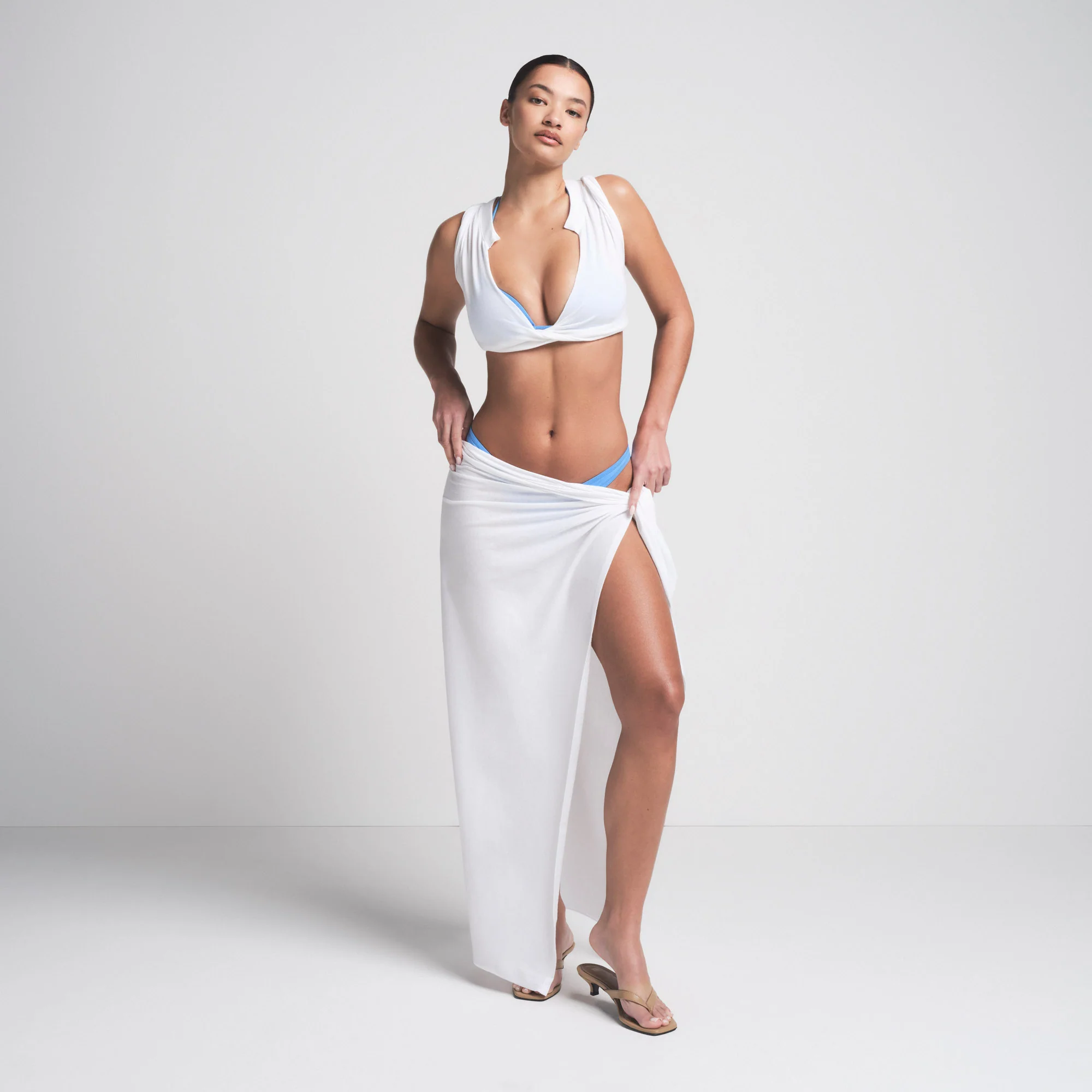 COTTON COVER-UPS TIE SARONG | SNOW