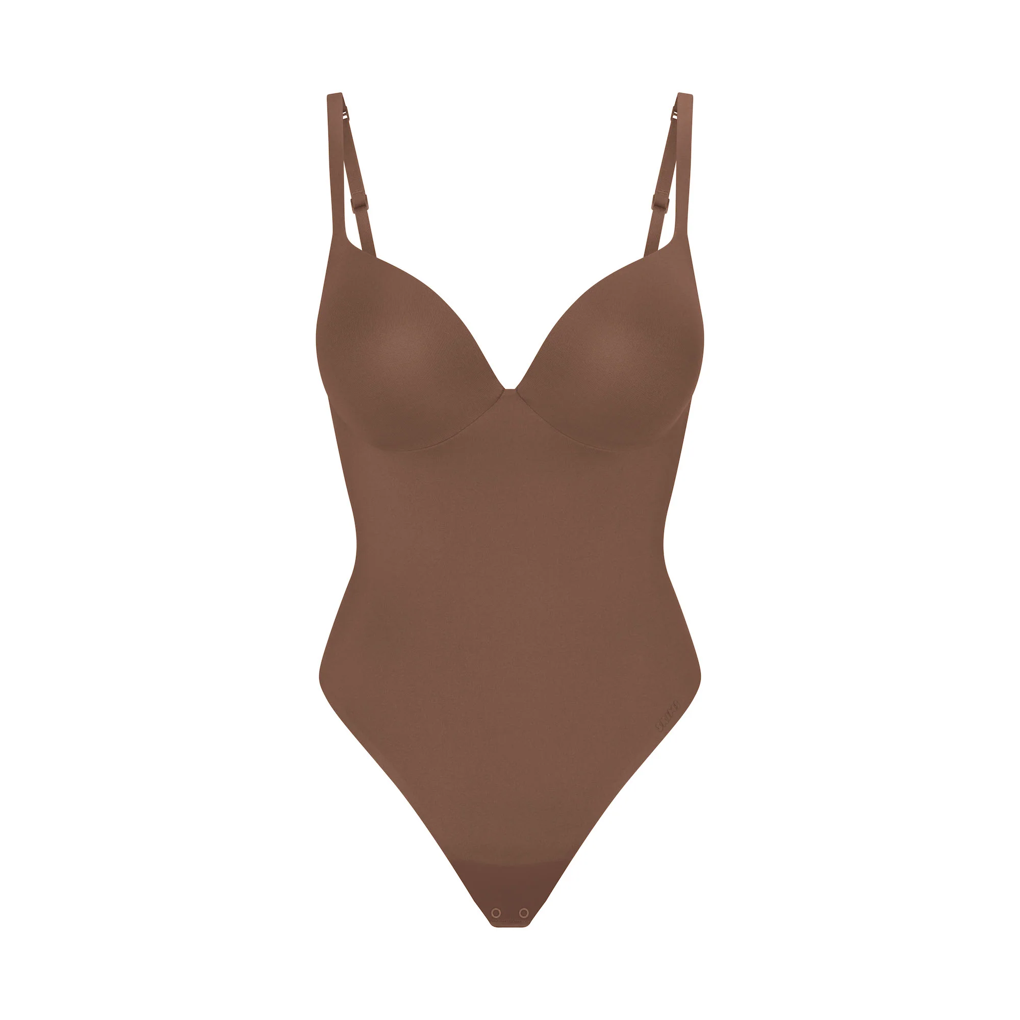 SKIMS ULTIMATE BODY PUSH-UP THONG BODYSUIT | ONYX