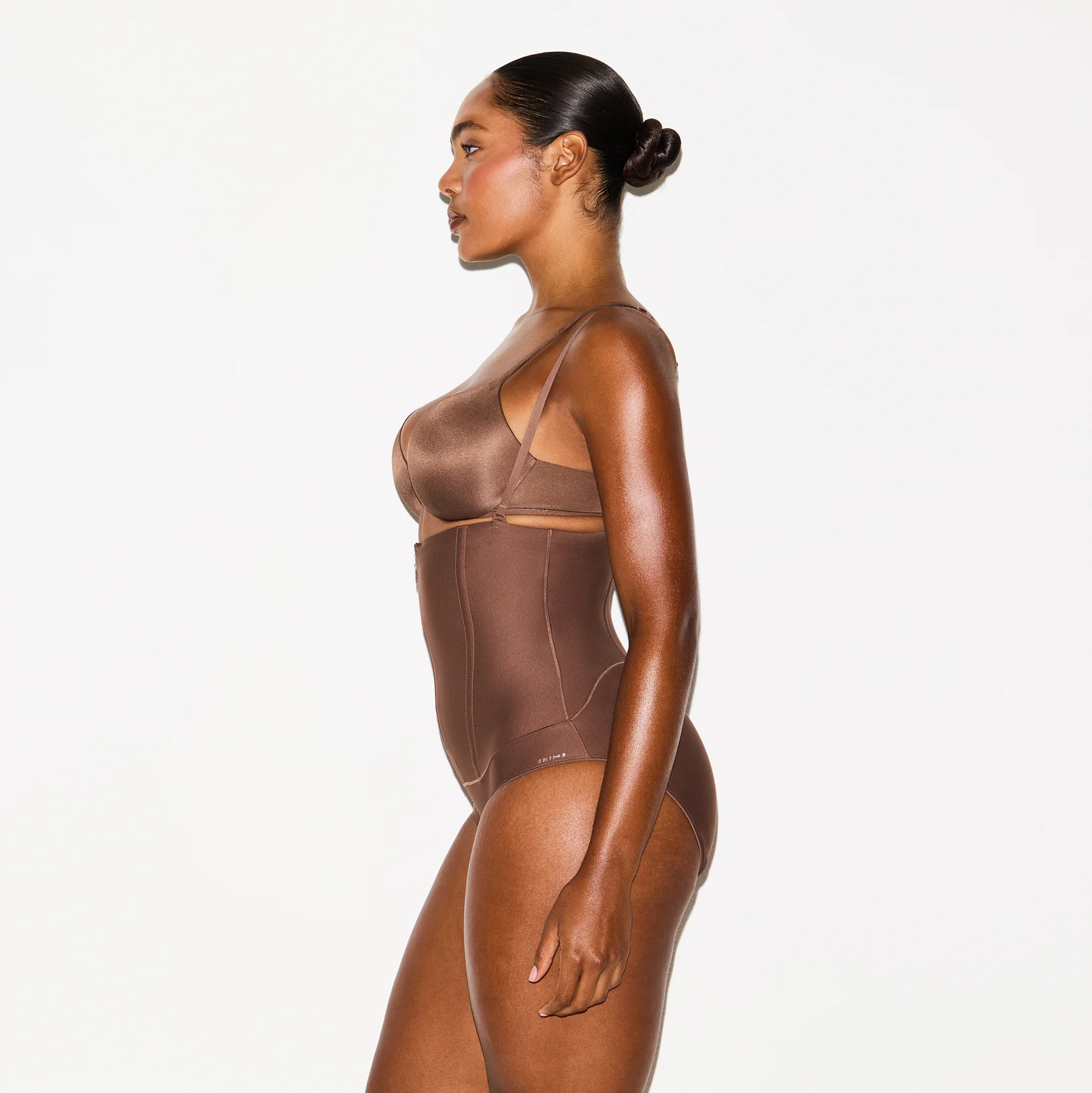 SKIMS BODY CORE SCULPT WAIST CINCHER BUTT LIFTING BRIEF | CLAY