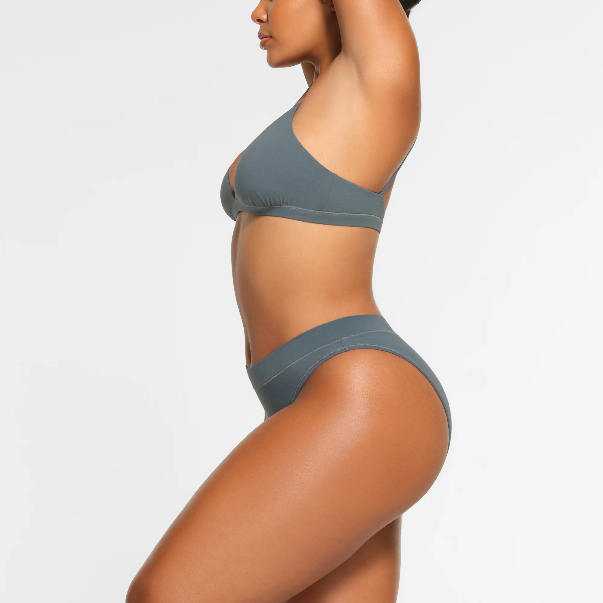 COTTON JERSEY CHEEKY TANGA | SOOT