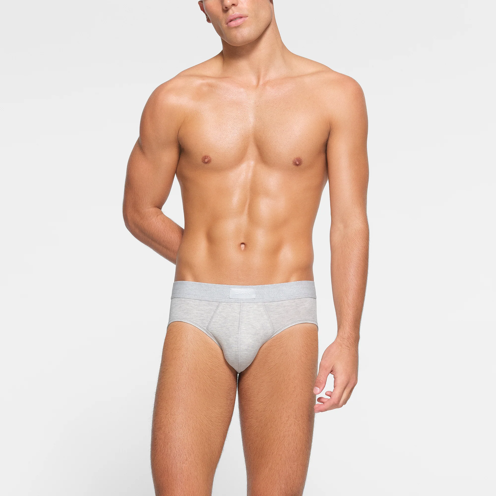 SKIMS COTTON MENS BRIEF | RUSSET