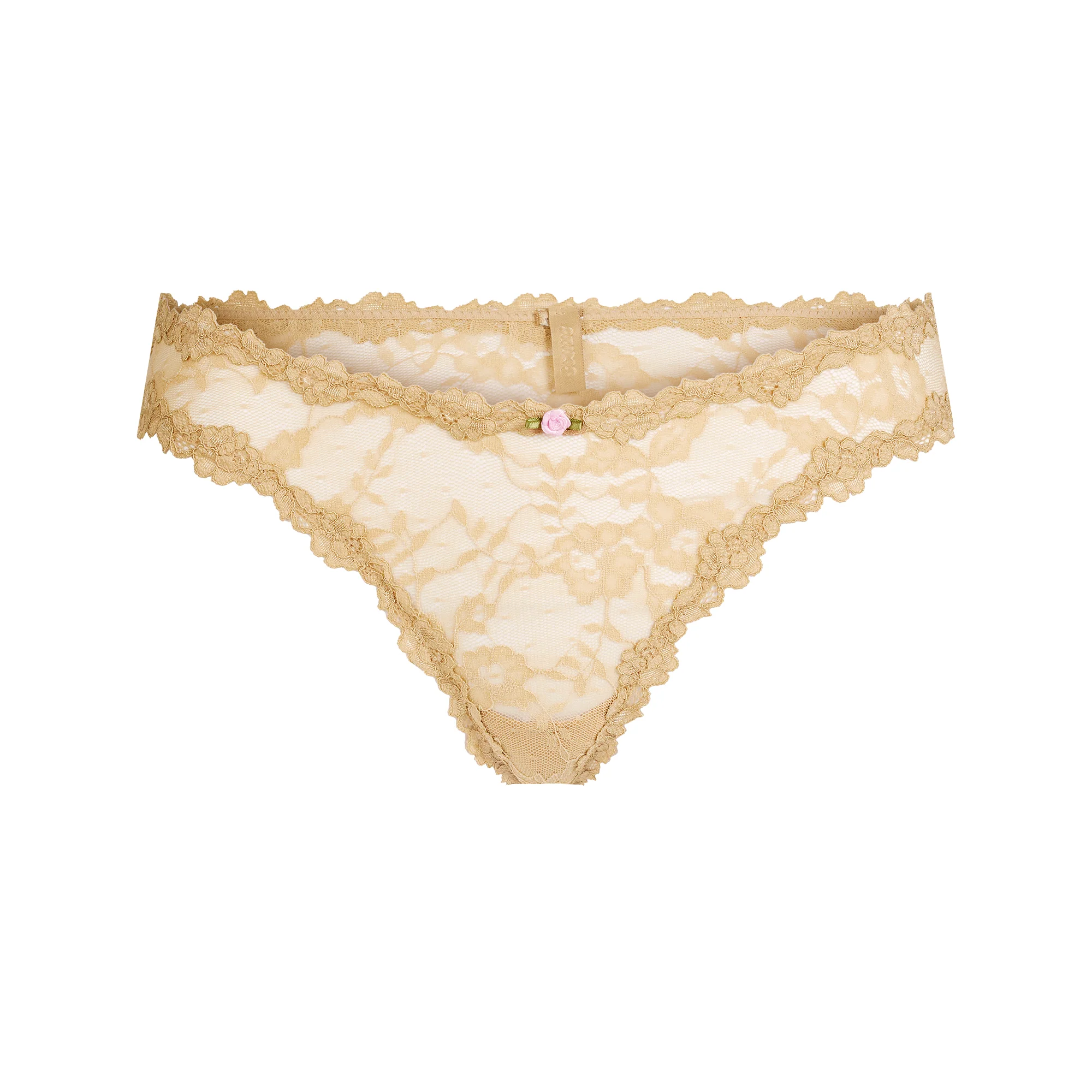STRETCH LACE DIPPED THONG | DELTA