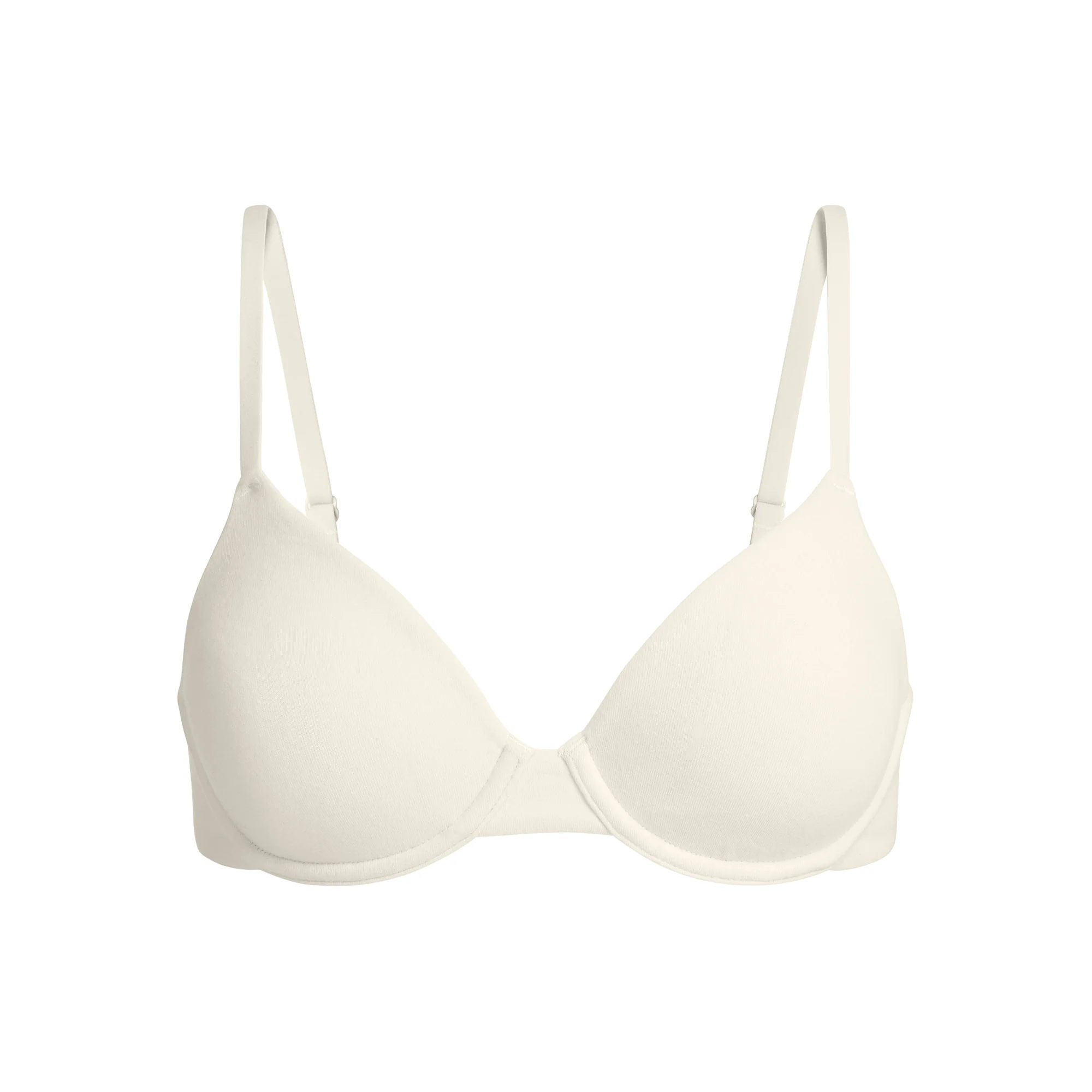 COTTON JERSEY T-SHIRT BRA | SOOT