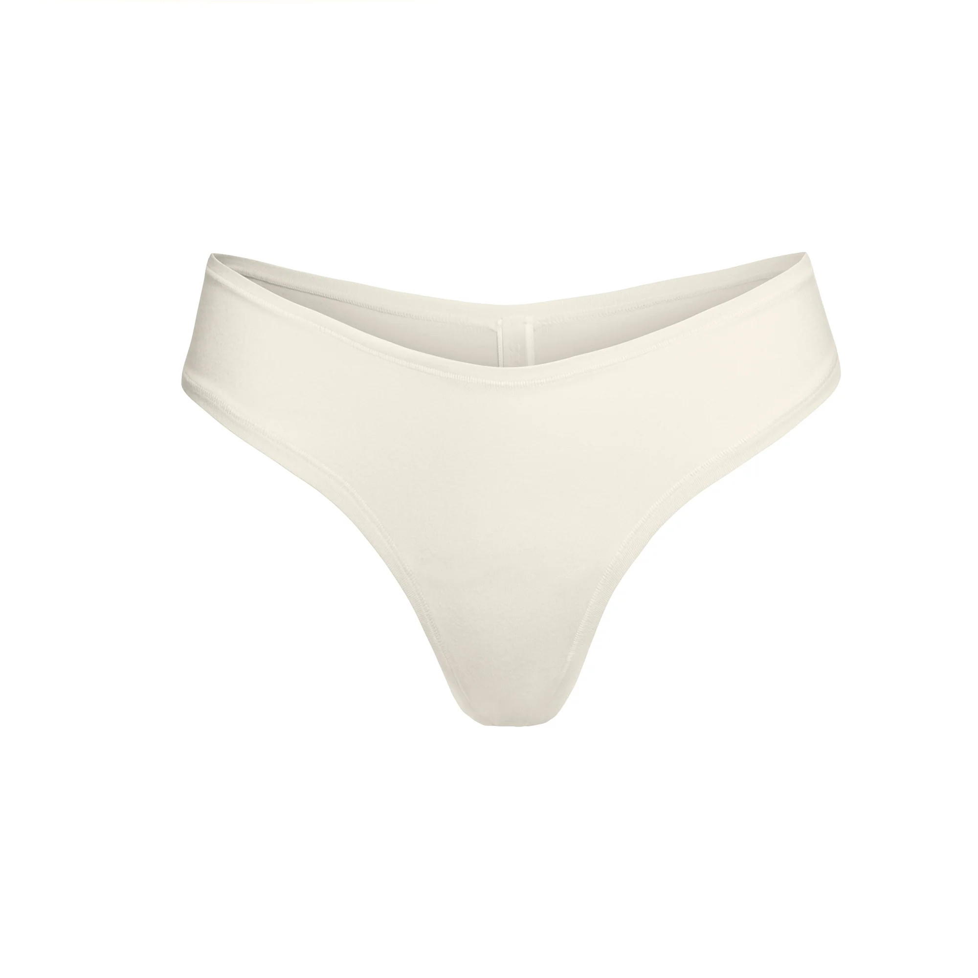 COTTON JERSEY DIPPED THONG | SOOT