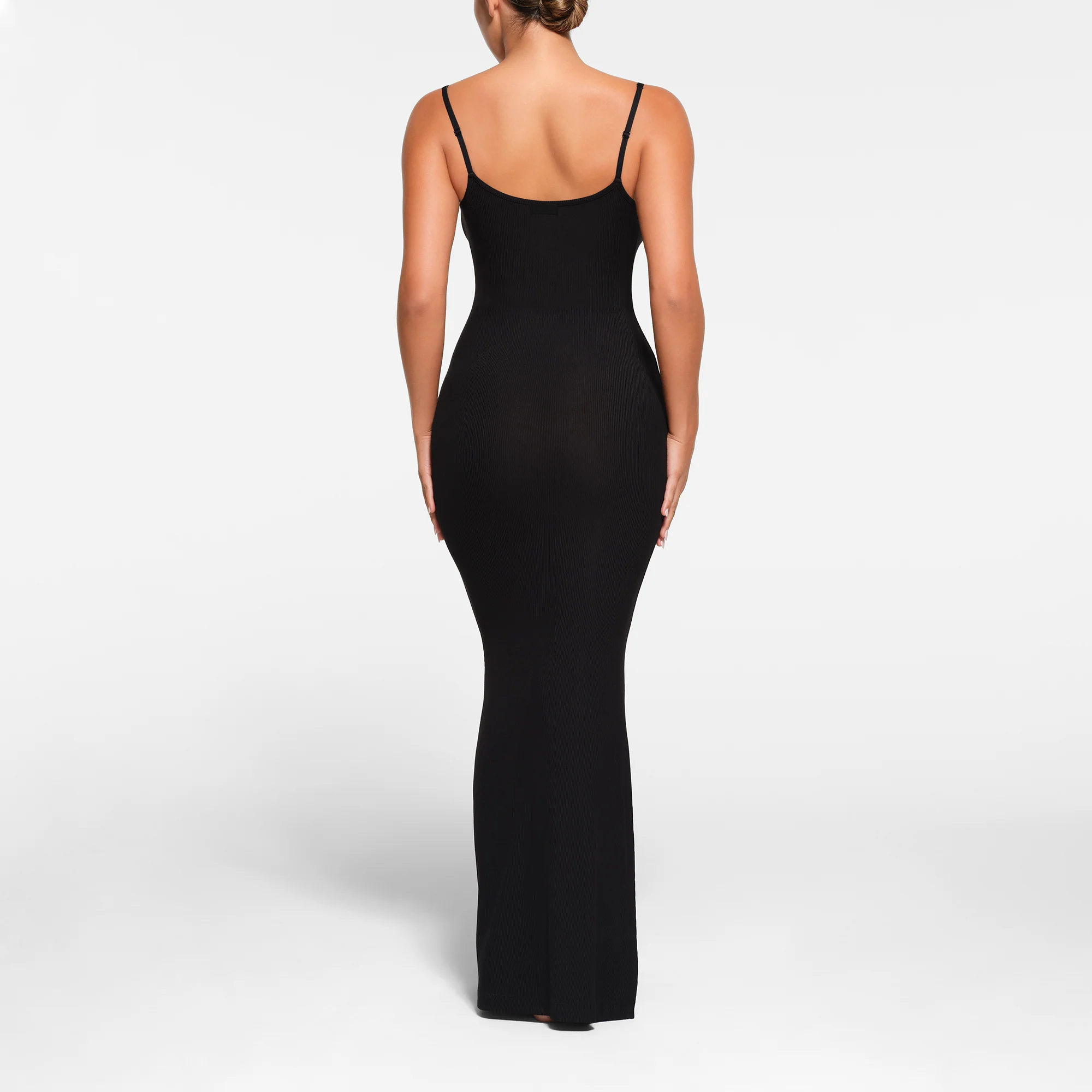 SOFT LOUNGE PETITE LONG SLIP DRESS | ONYX