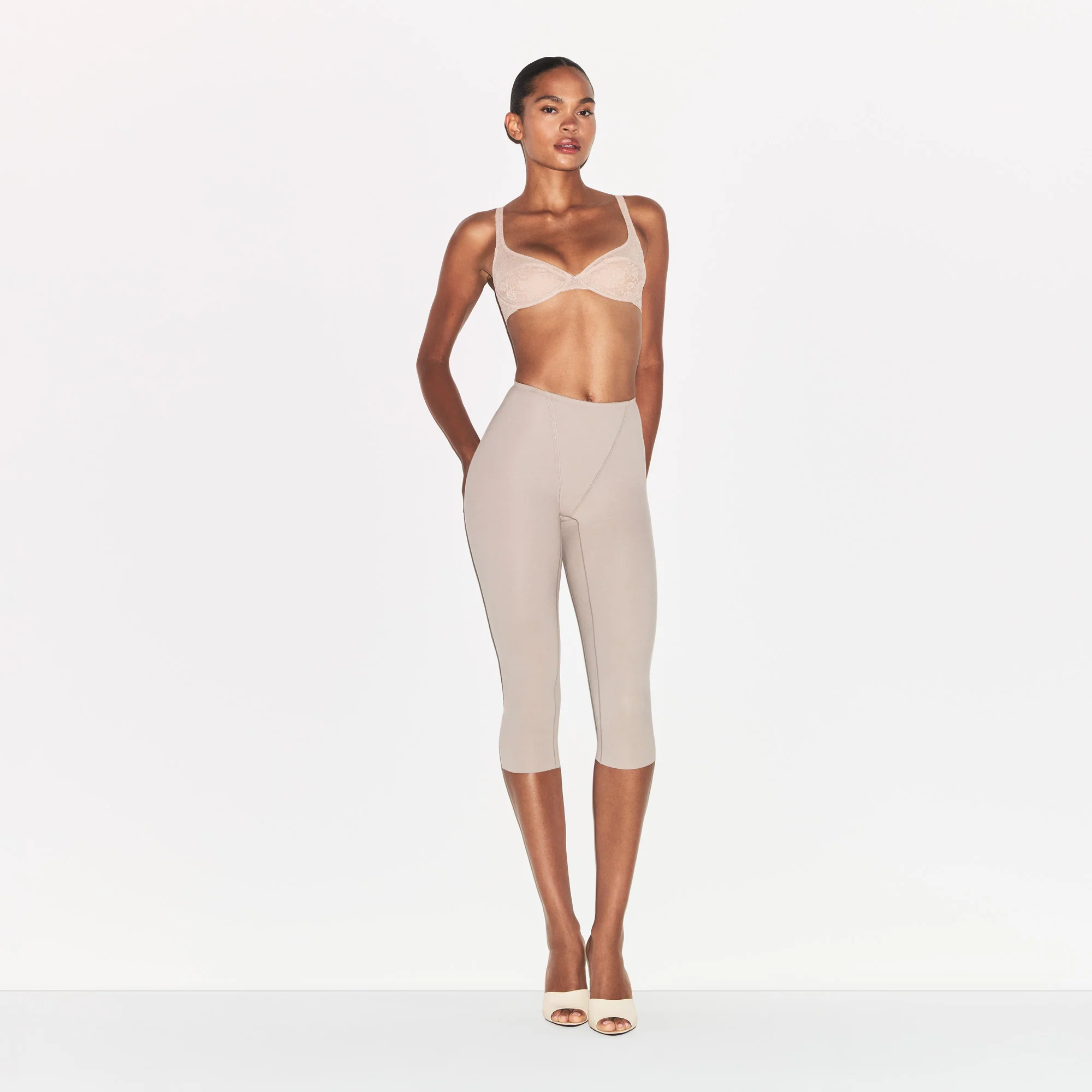 VINTAGE BRAS LACE UNLINED BRA | MUSHROOM