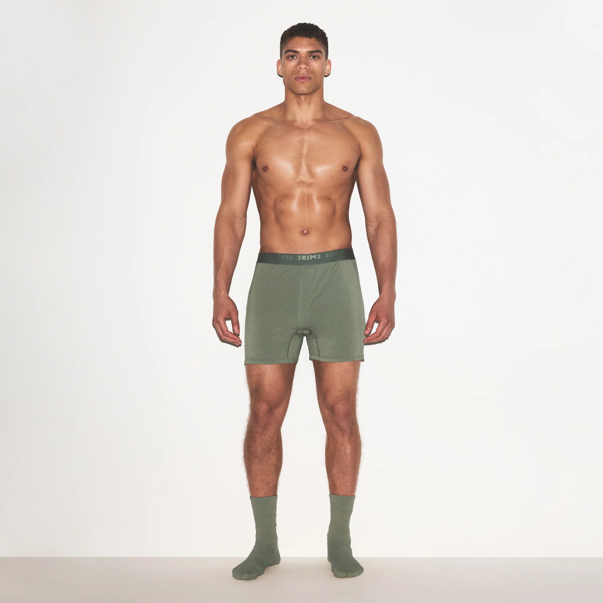 SKIMS STRETCH MENS KNIT BOXER | LAUREL
