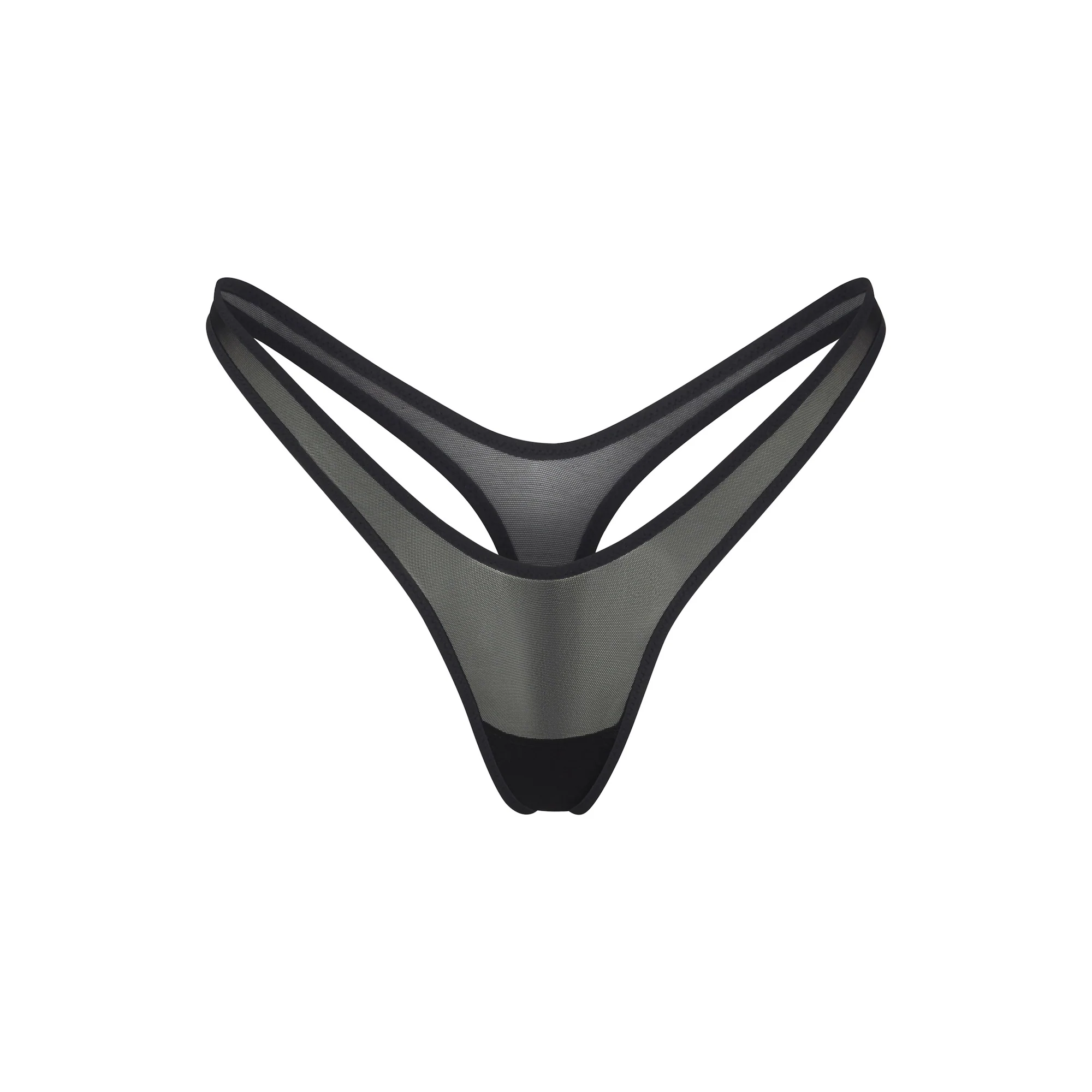 ULTRA FINE MESH MICRO DIPPED THONG | ONYX