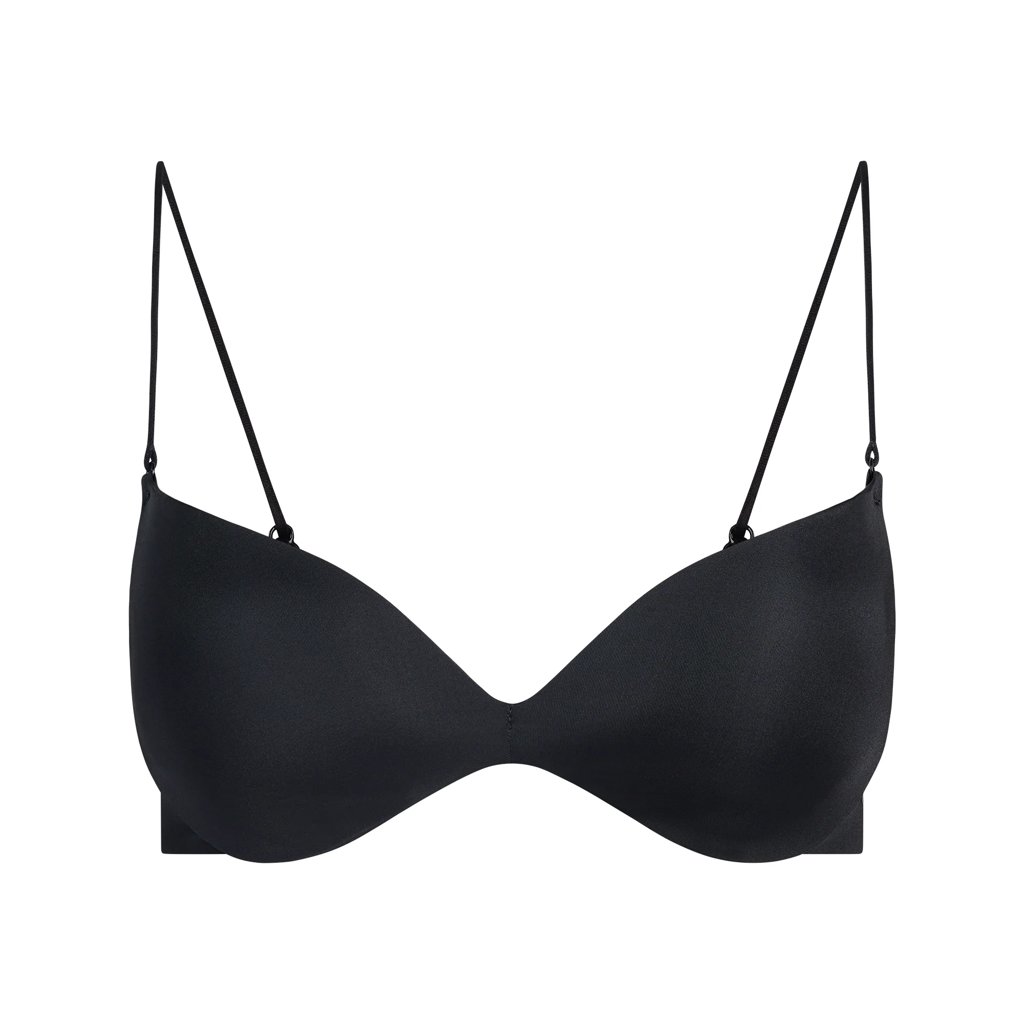 WIRELESS FORM MICRO STRAP PLUNGE BRA | CLAY
