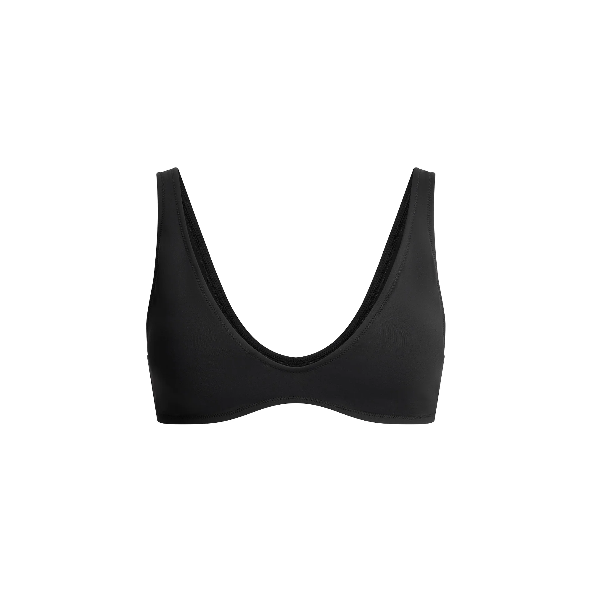 SIGNATURE SWIM PLUNGE BIKINI TOP | ONYX