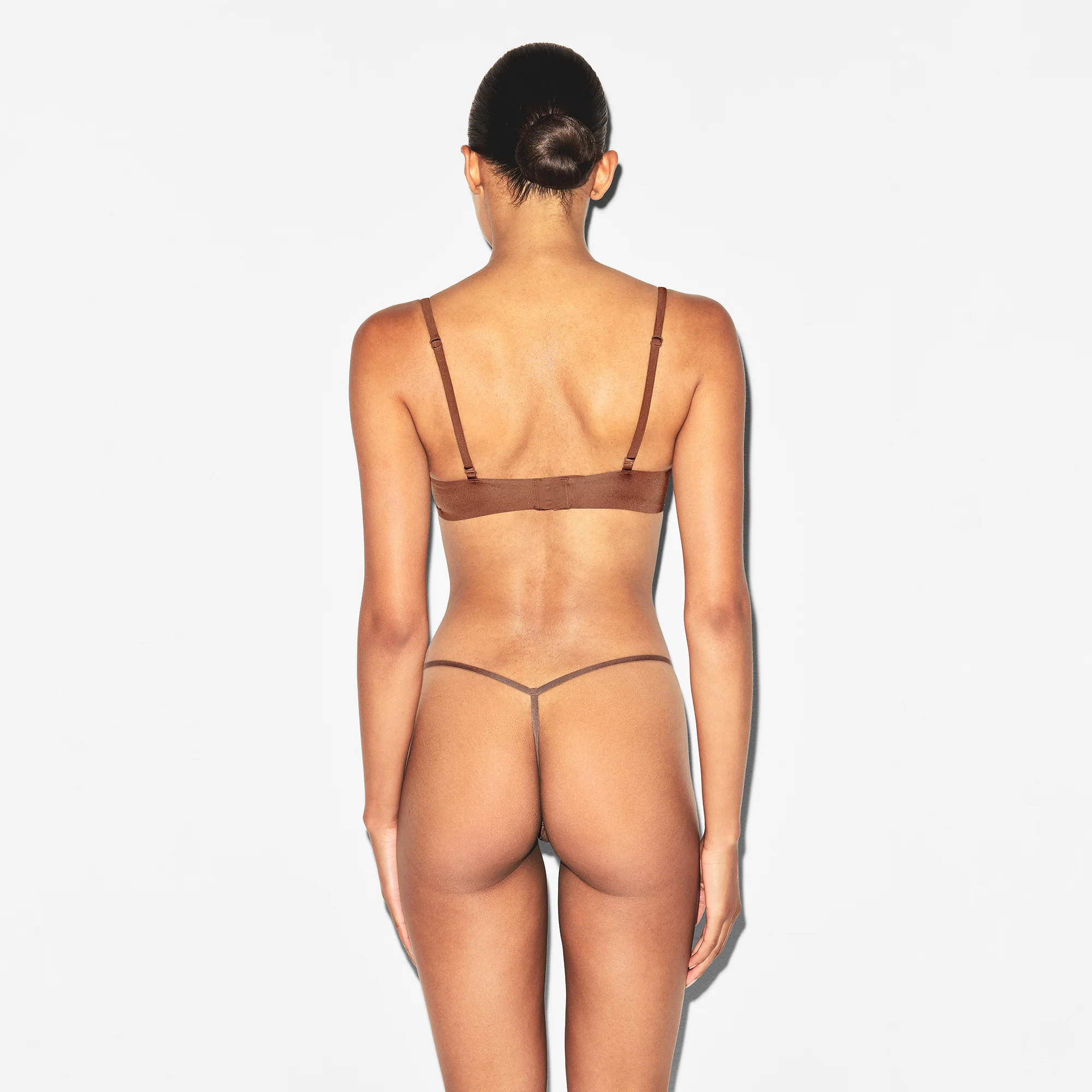 WIRELESS FORM SQUARE NECK BRA | CLAY