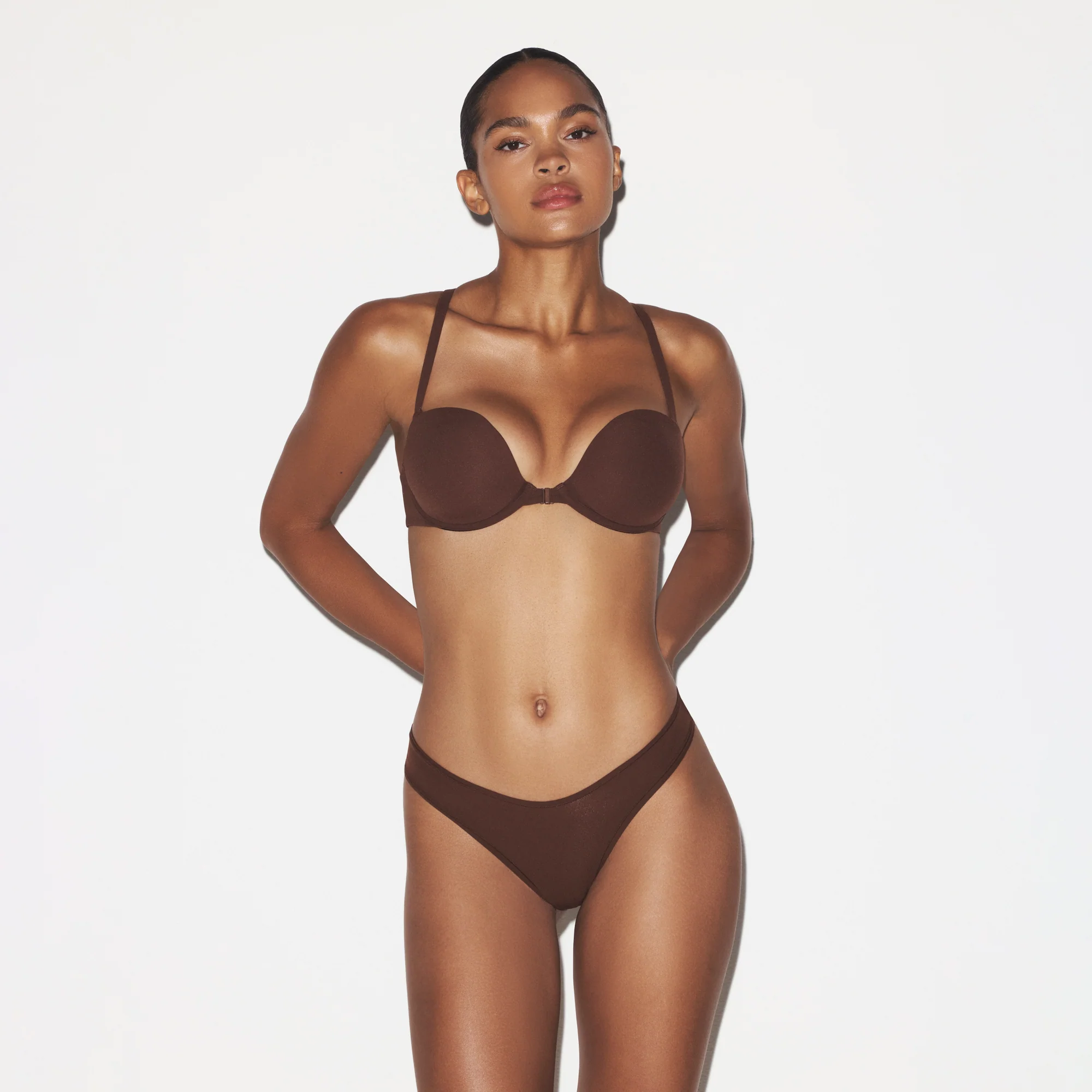 FITS EVERYBODY RACERBACK DEMI BRA | CLAY