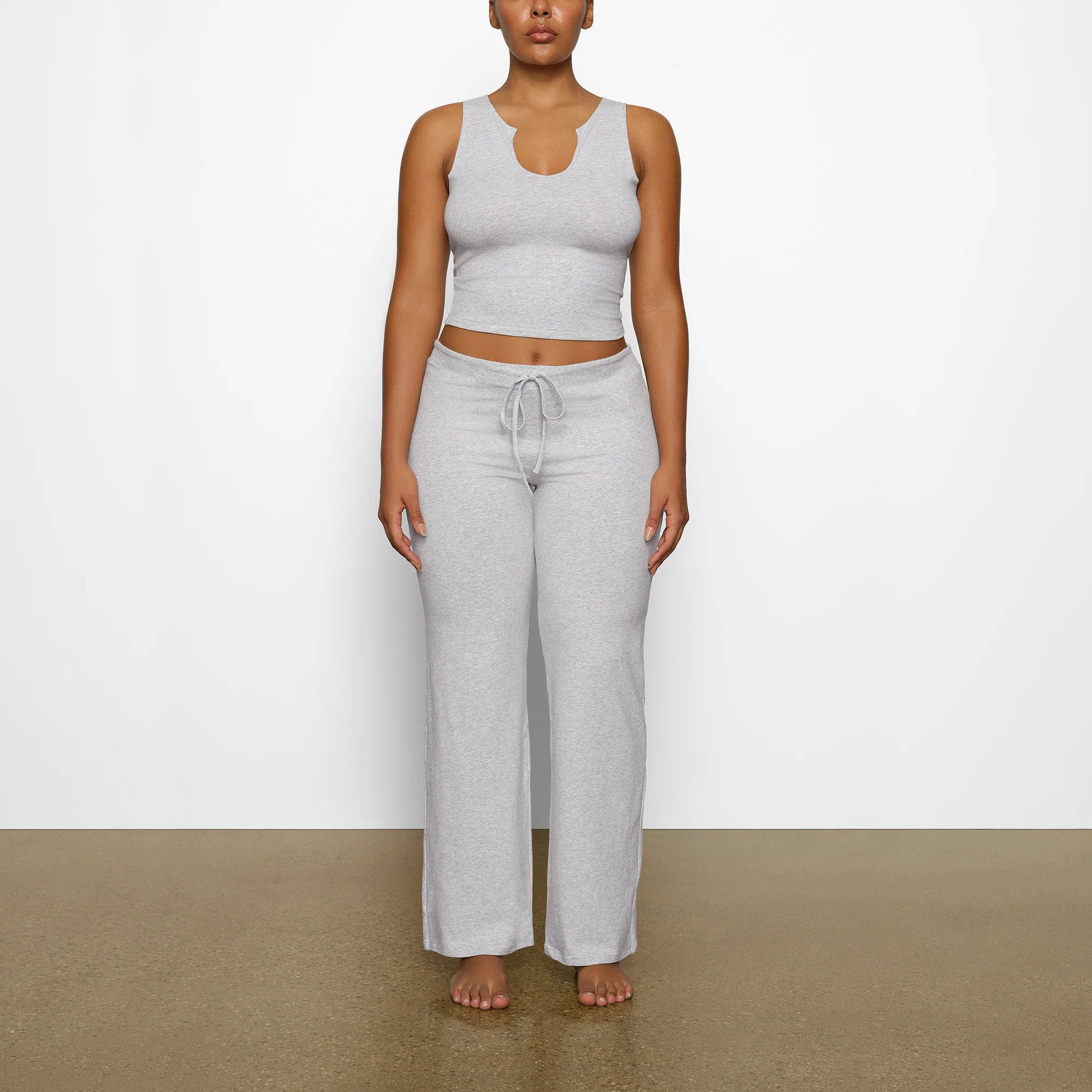 COTTON JERSEY STRAIGHT LEG PANT | SOOT