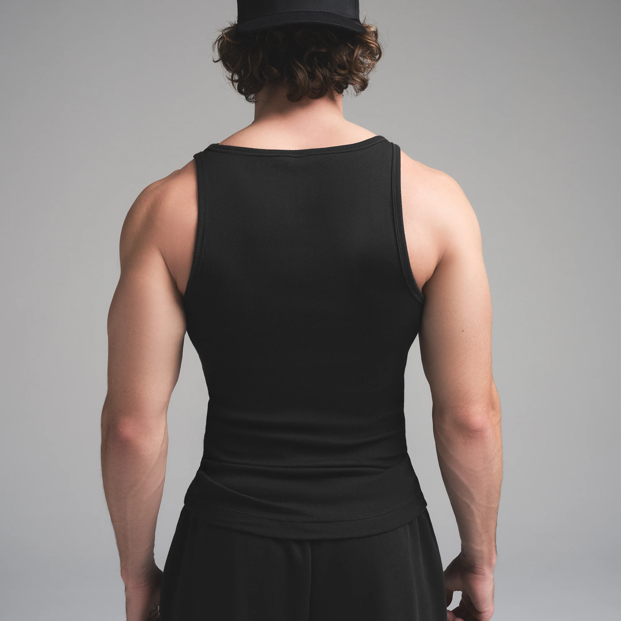 SKIMS COTTON MENS RIB TANK 3-PACK | ECRU RUSSET MULTI