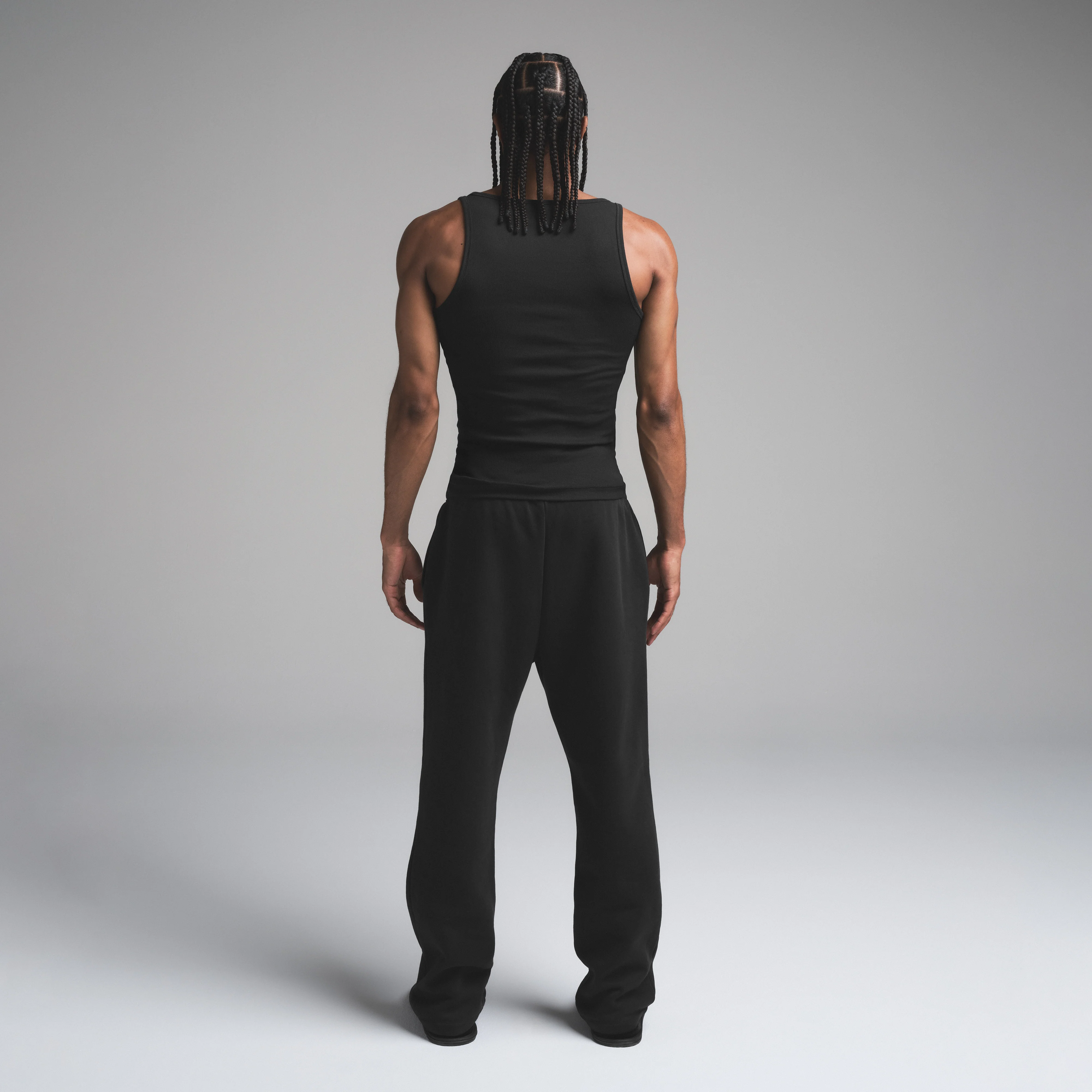 SKIMS COTTON MENS RIB TANK 3-PACK | ECRU RUSSET MULTI