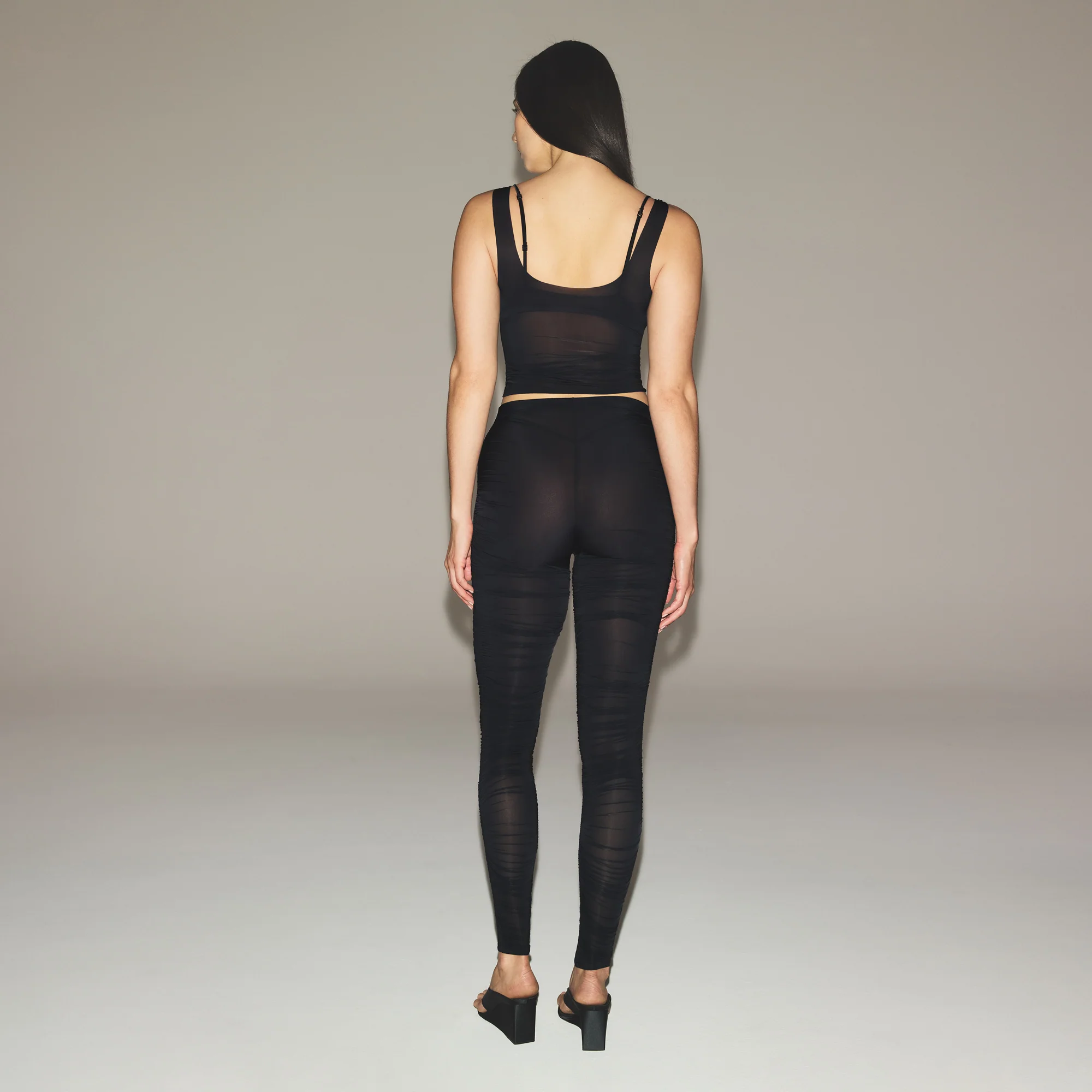 MILKY SHEER TANK | OBSIDIAN