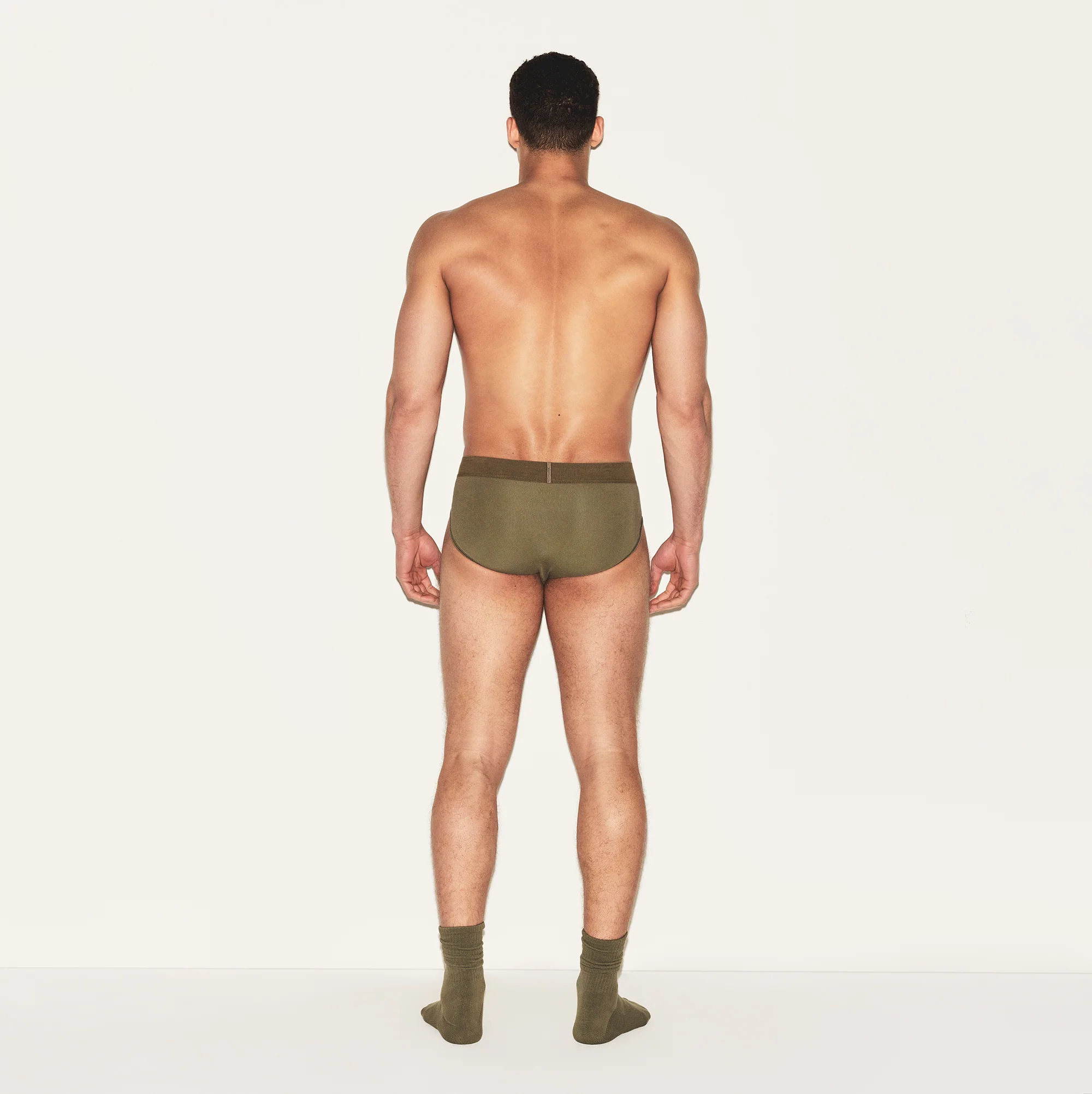 SKIMS COTTON MENS BRIEF | ARMY