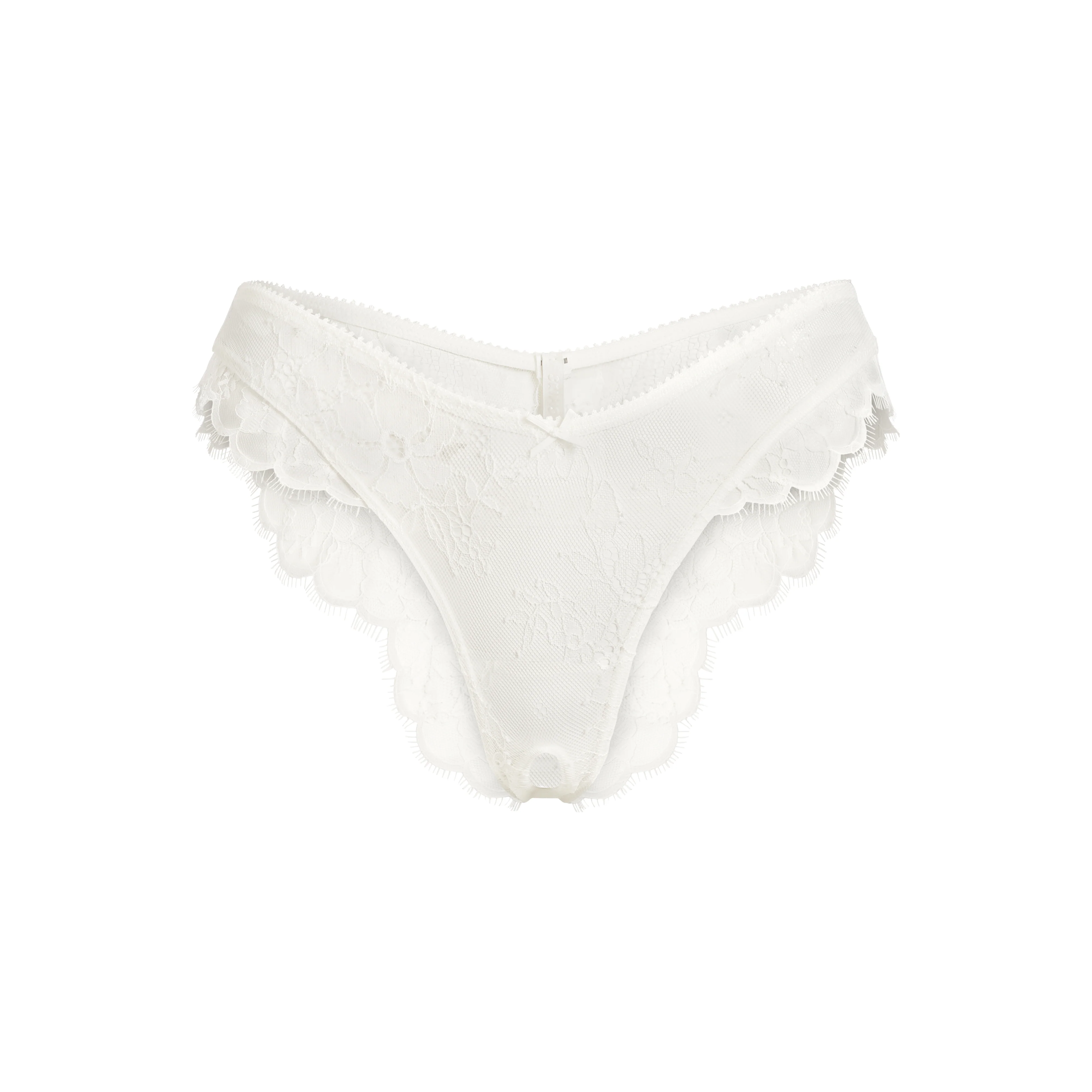ULTRA FINE LACE CROTCHLESS TANGA | MARBLE