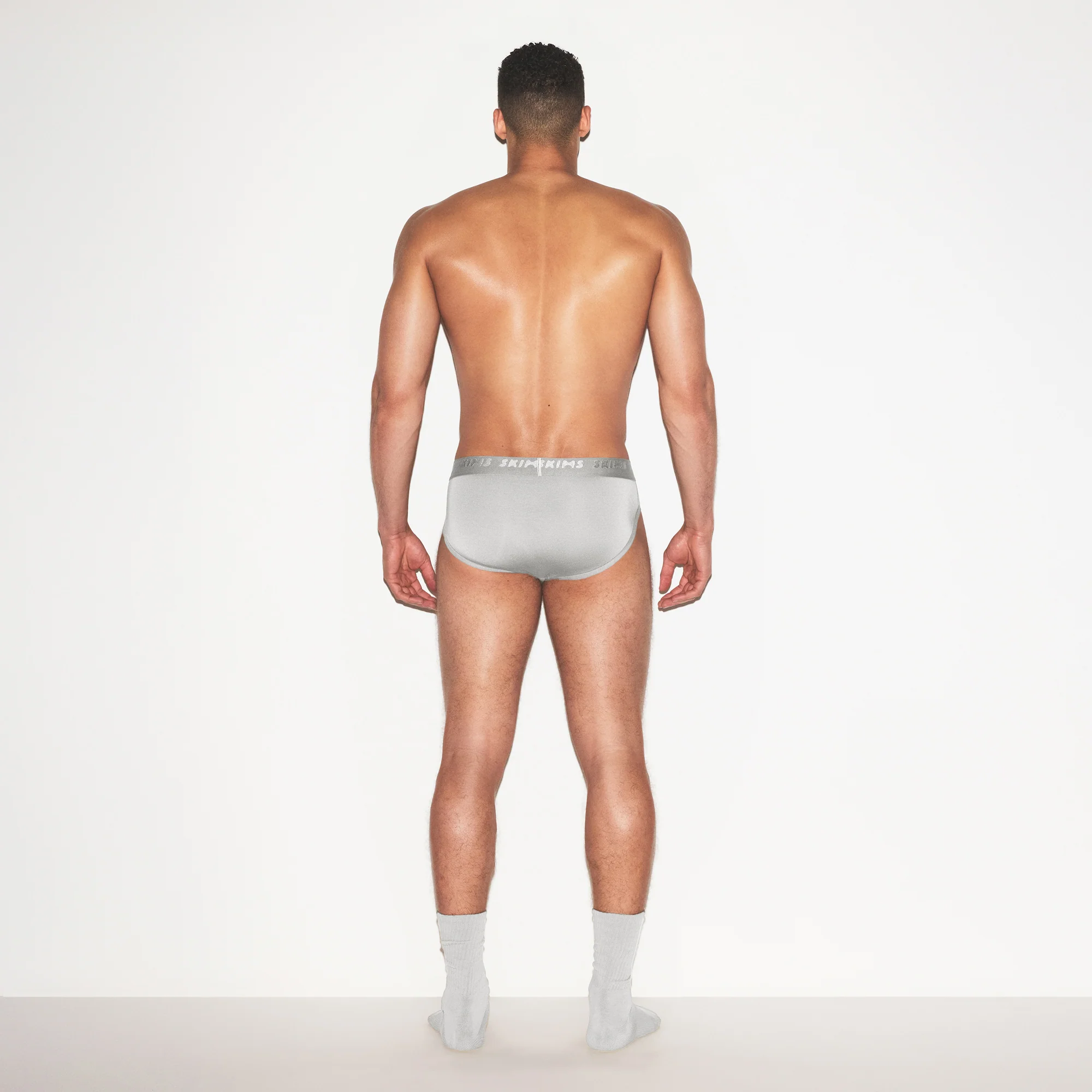 SKIMS STRETCH MENS BRIEF 3-PACK | GUNMETAL MULTI
