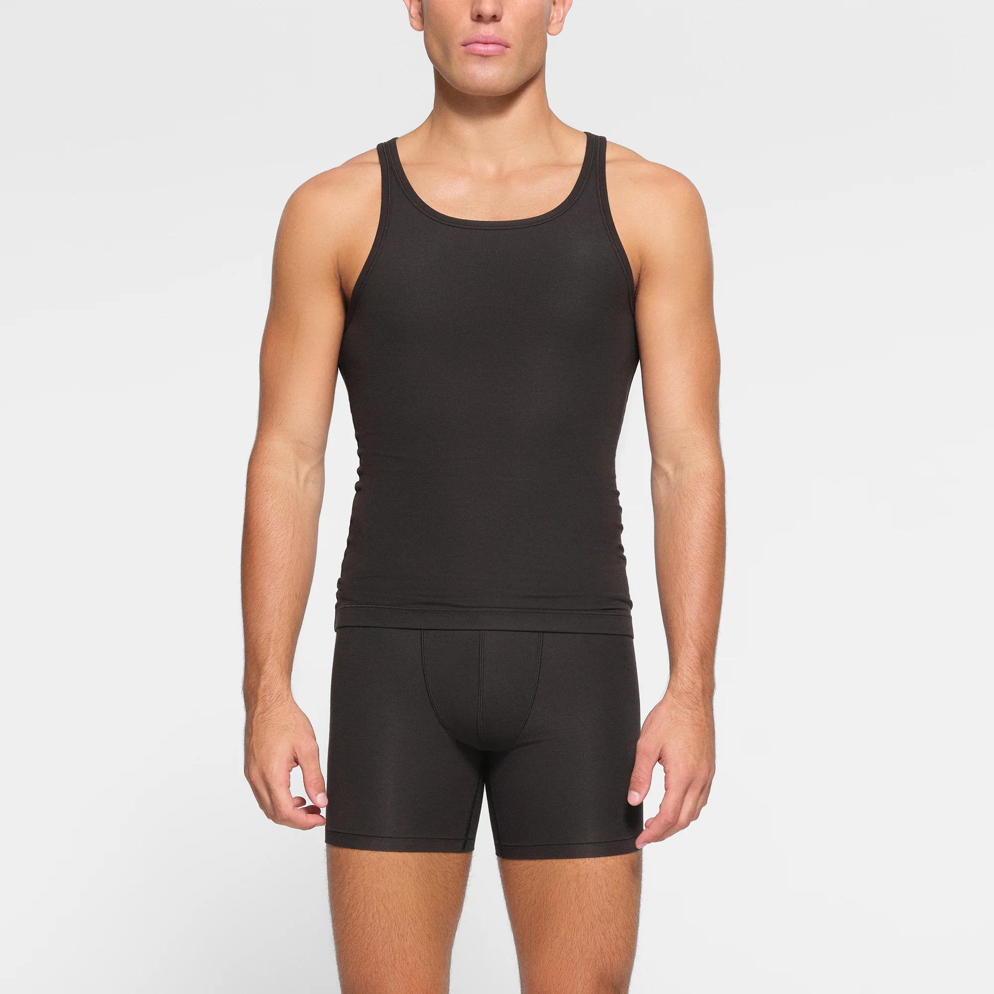SKIMS COTTON MENS TANK PACK | ONYX