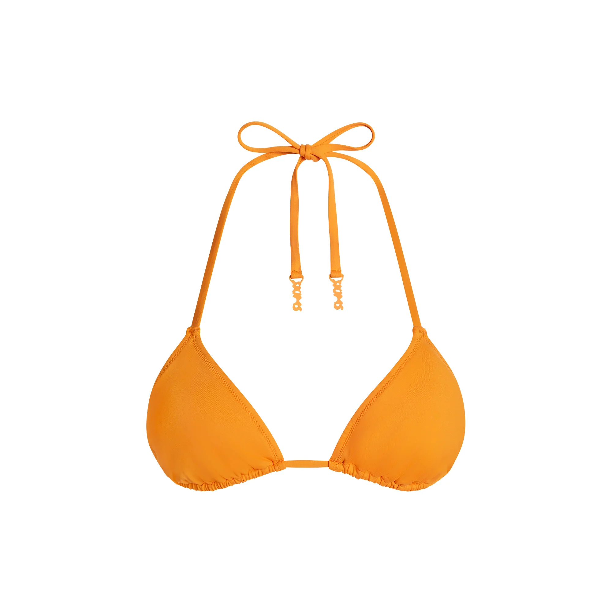 SIGNATURE SWIM TRIANGLE BIKINI TOP | TANGERINE