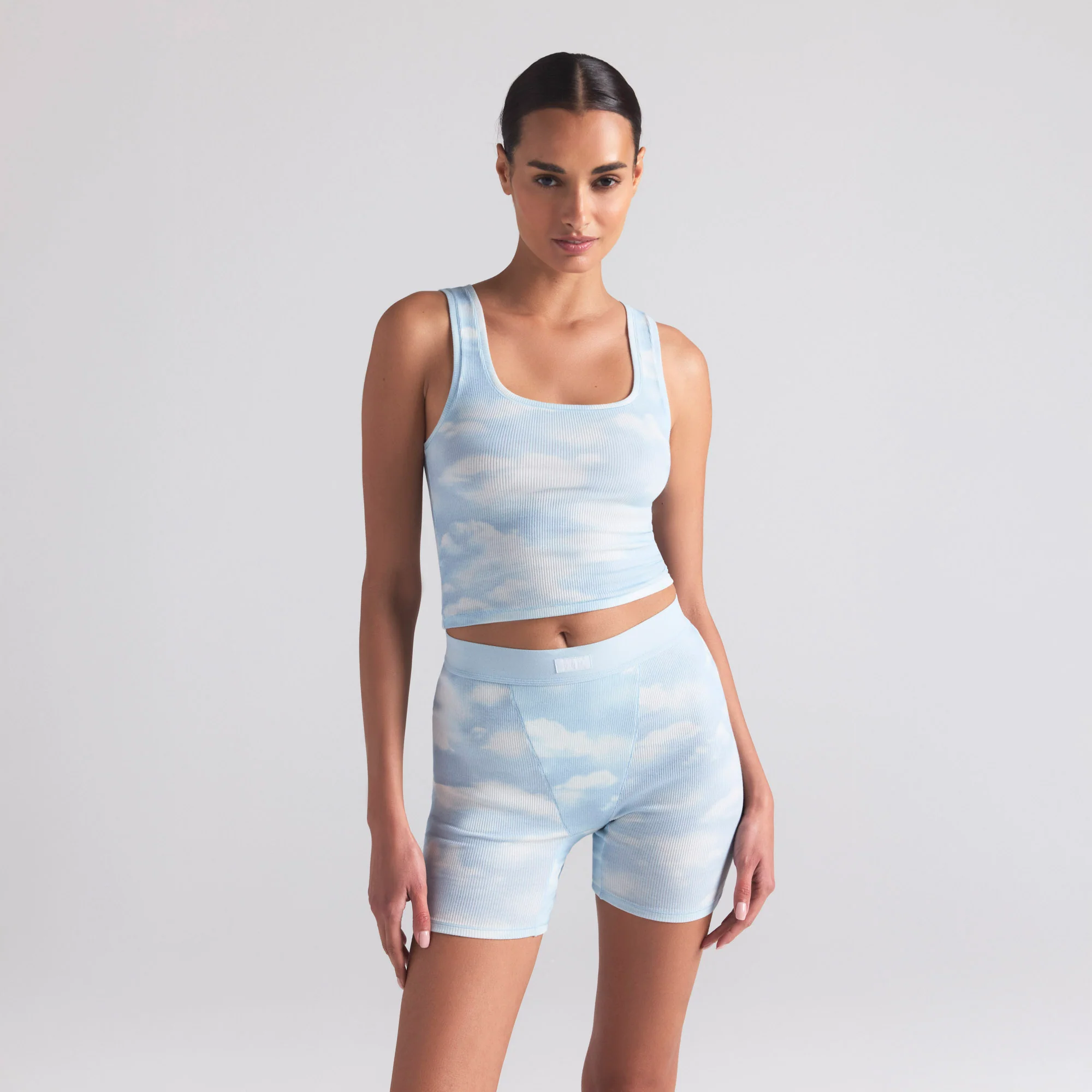 COTTON RIB TANK 3-PACK | BLUE QUARTZ CLOUD MULTI