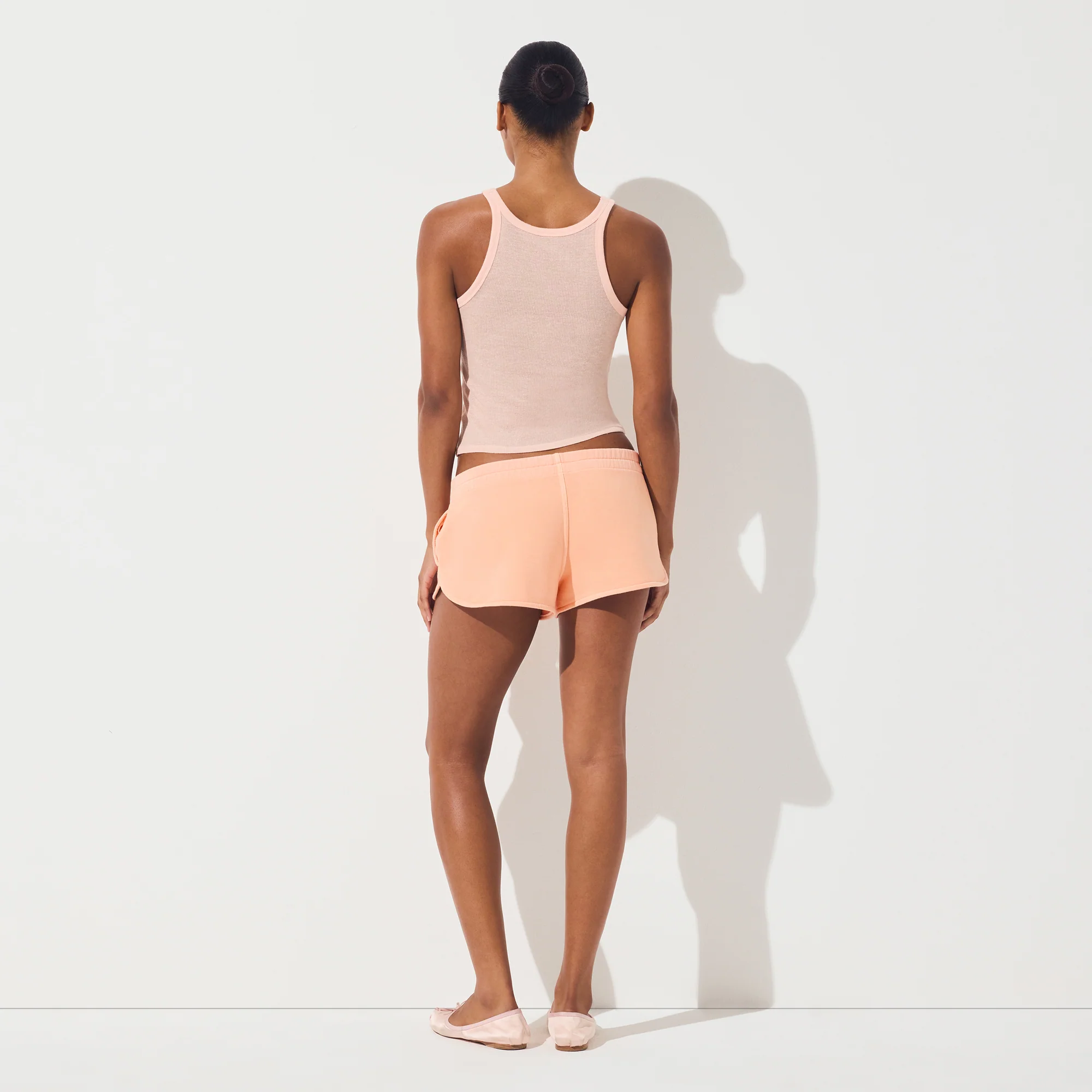 FRENCH TERRY SHORT SHORT | CANTALOUPE