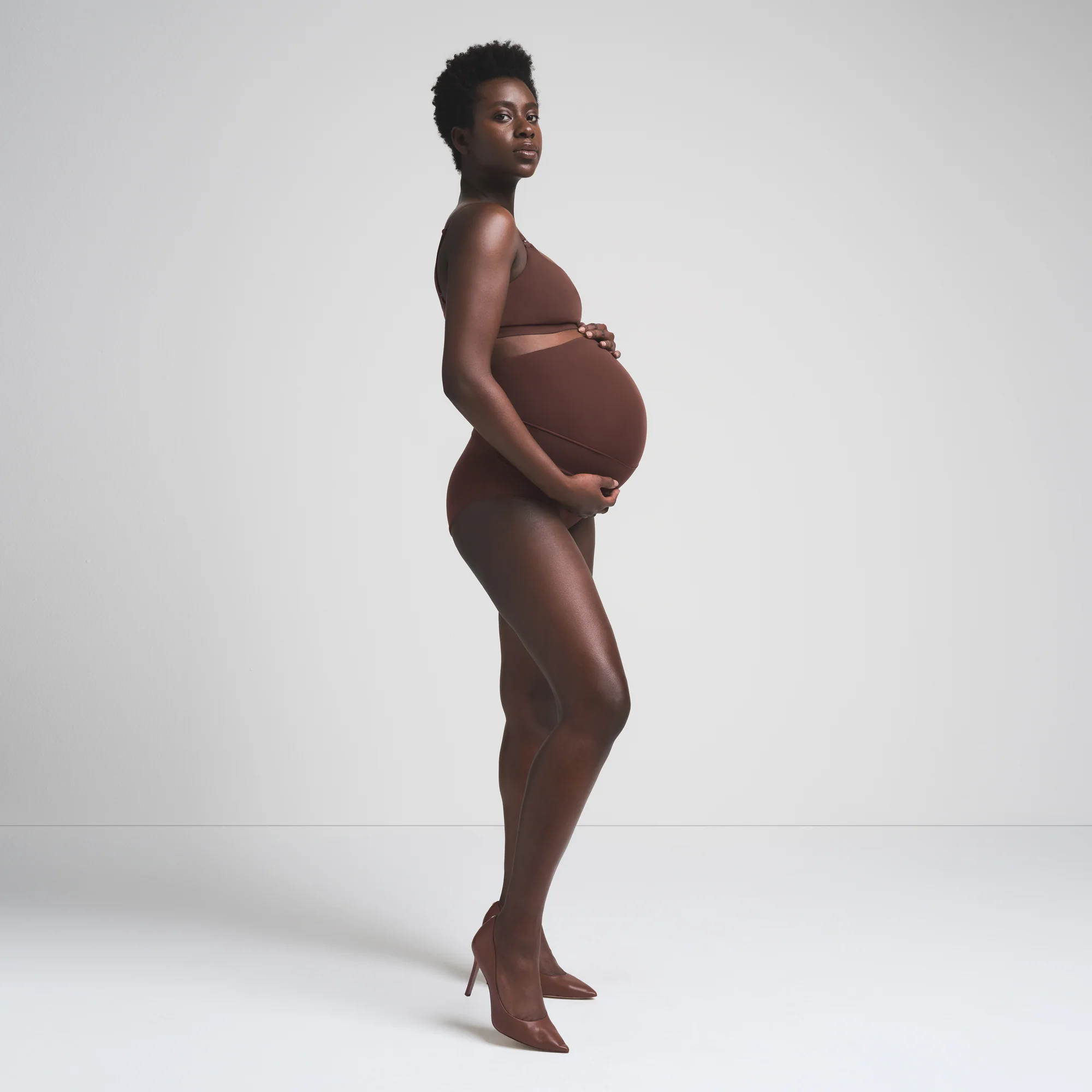 FITS EVERYBODY MATERNITY BANDED HIGH-WAISTED BRIEF | ONYX