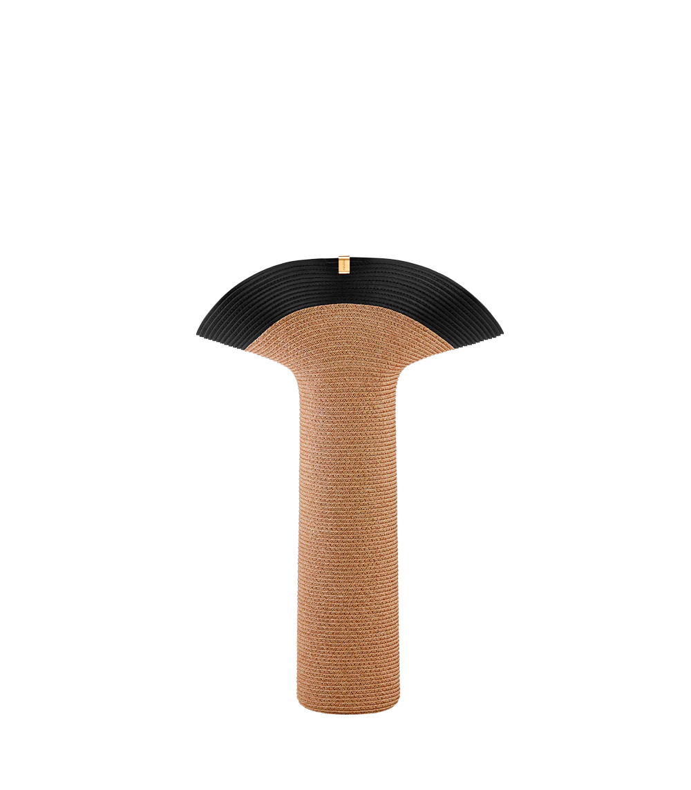 Tall Lapel Vase - Black