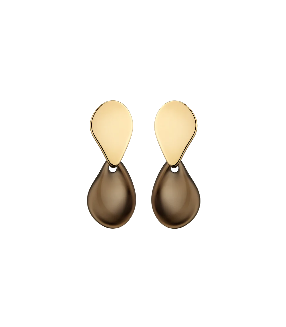 Earrings Naé-Edition Smoked glass