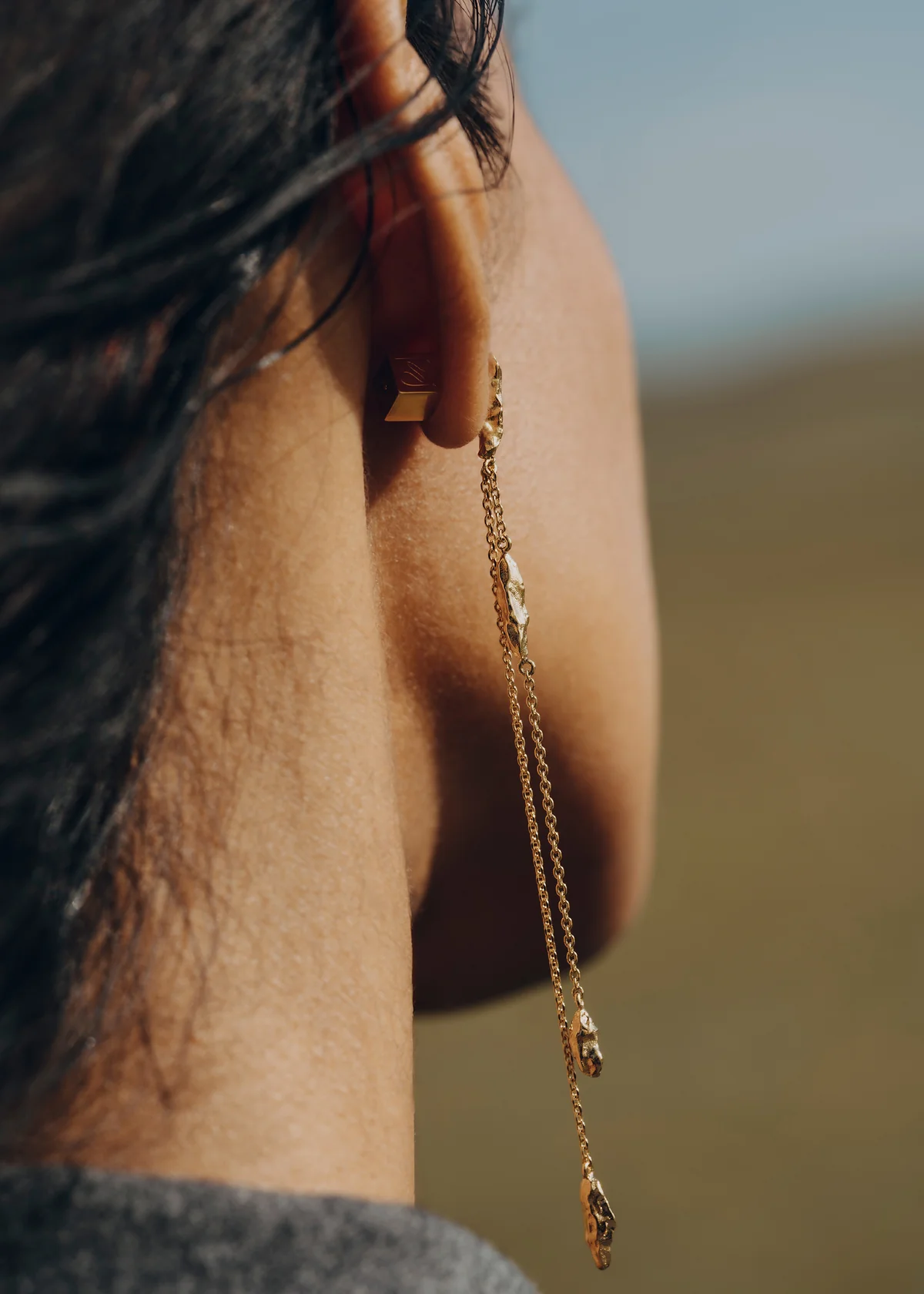 Eroz Chain Earrings-Edition gilded edition