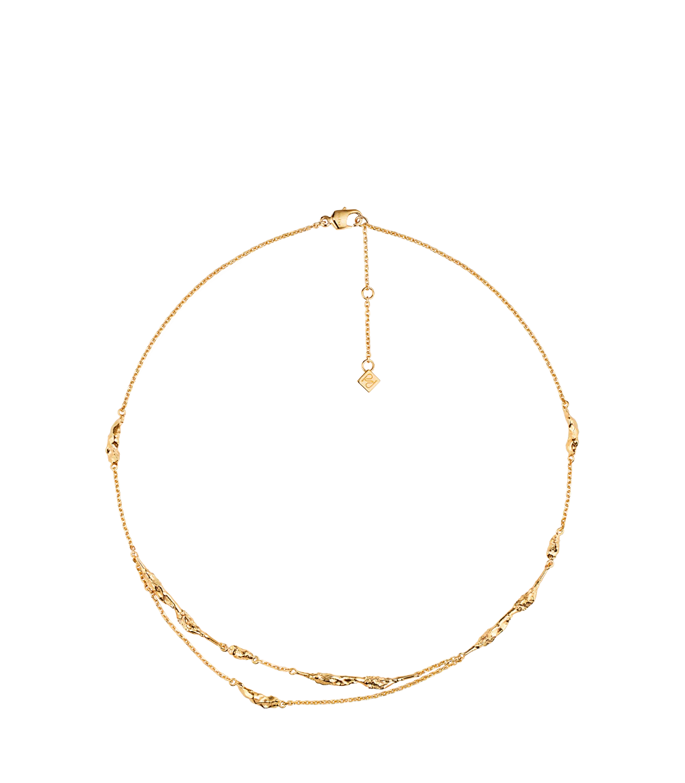 Eroz Double Chain-Edition 24 carat gold gilded