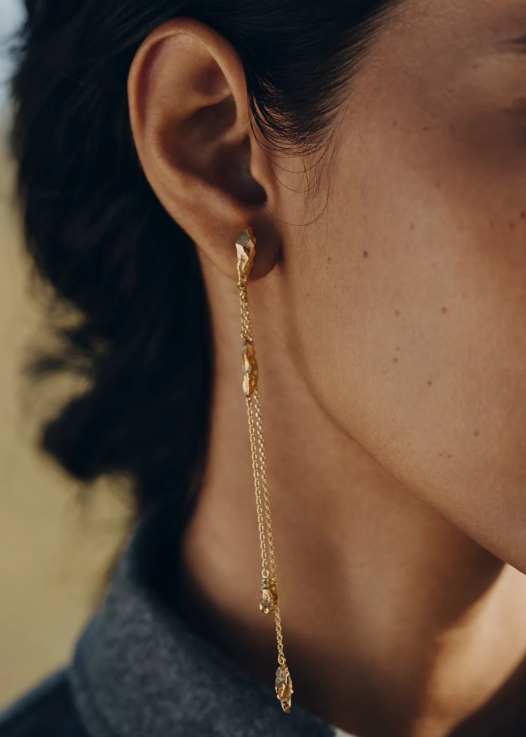 Eroz Chain Earrings-Edition gilded edition