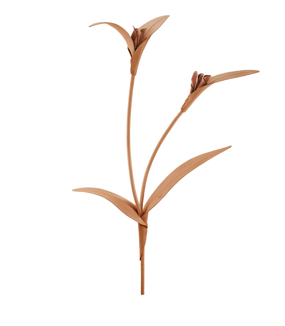 Touka Flower - Textured Trio Tan