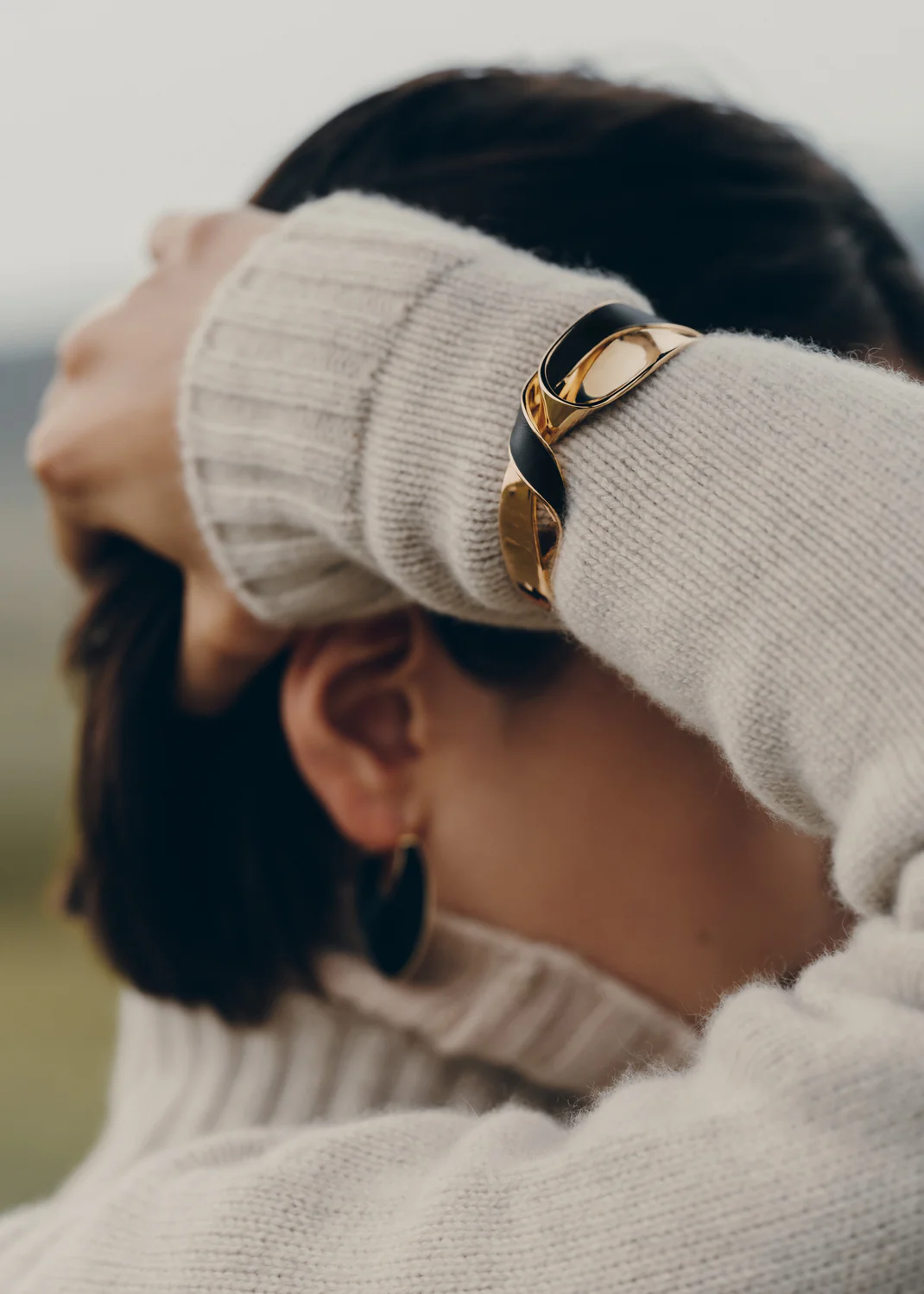 Éole Cuff-Edition Black Leather