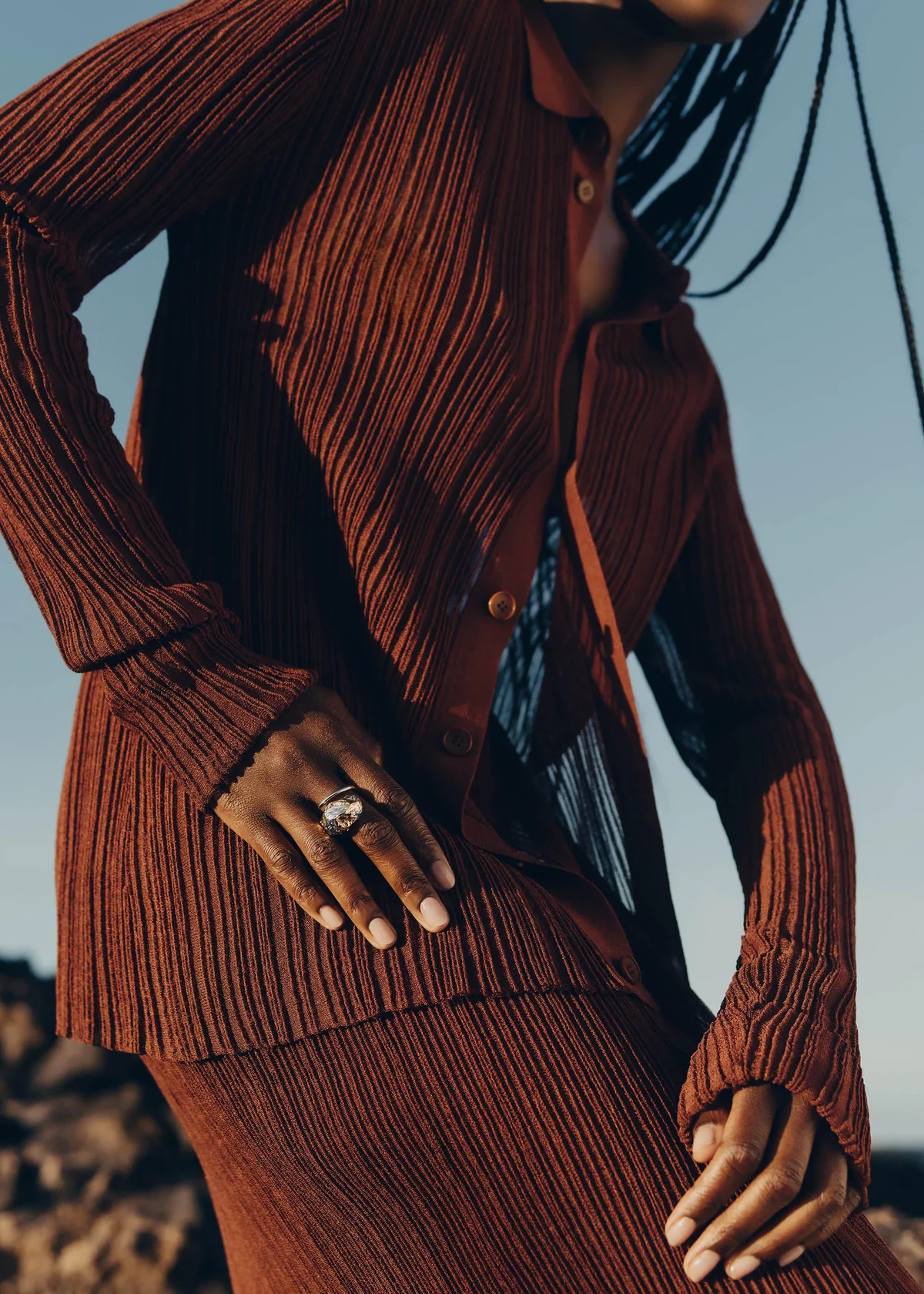 Eroz Ring-Edition Duo palladium with 24 carat gold plating