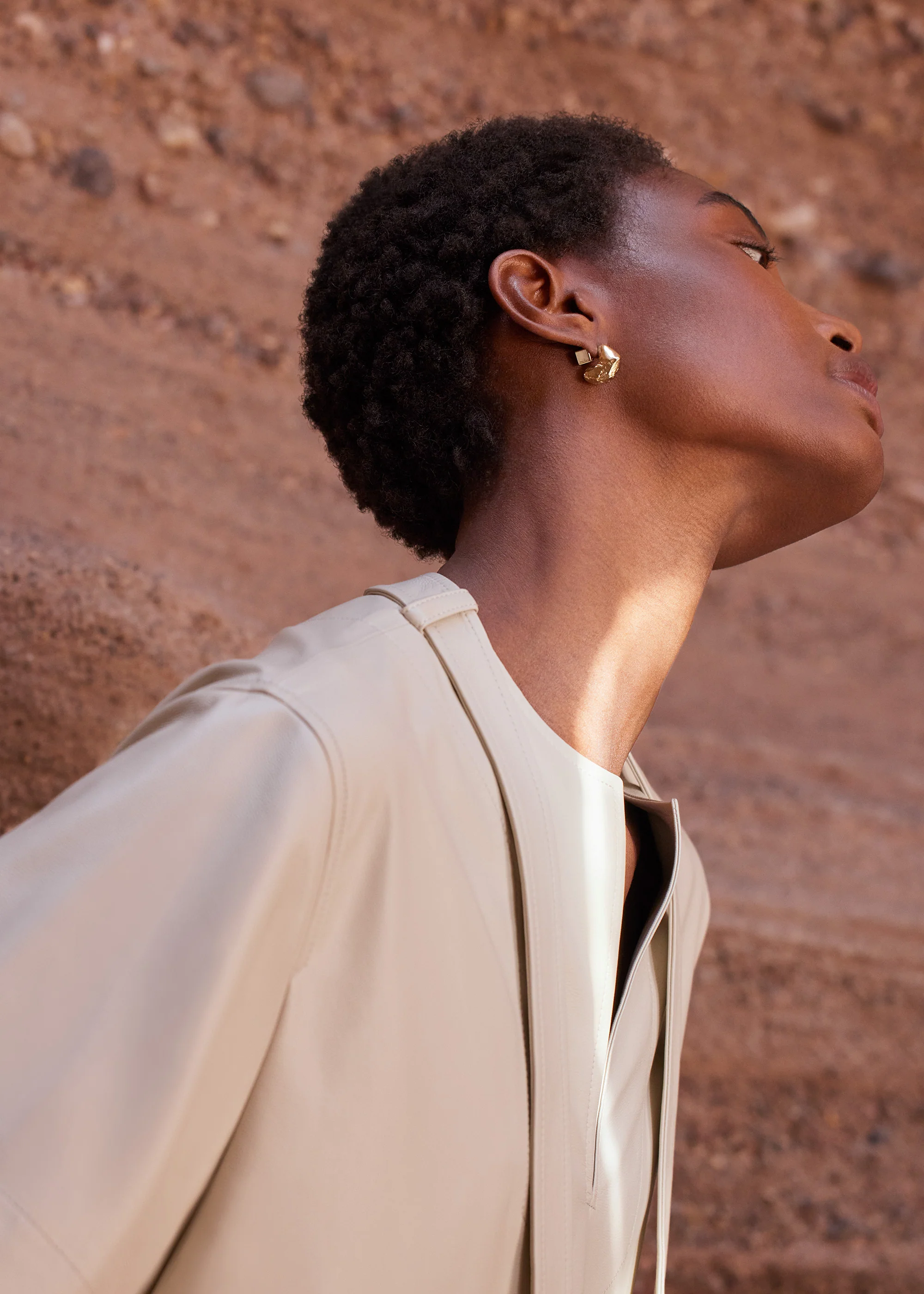 Eroz Stud Earrings-Edition 24 carat gold gilded