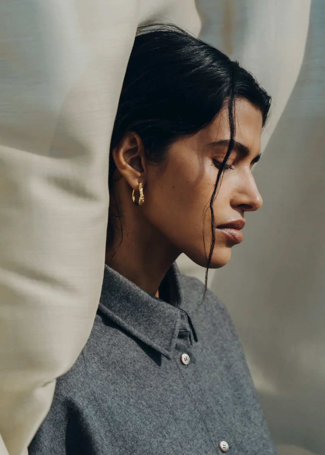 Eroz Slim Hoop Earrings-Edition gilded edition