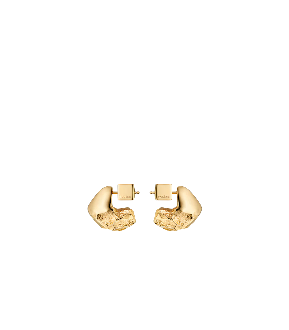 Eroz Stud Earrings-Edition 24 carat gold gilded