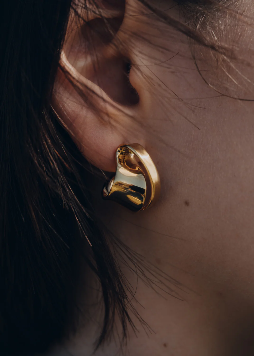 Éole Curled Earrings-Edition gilded edition