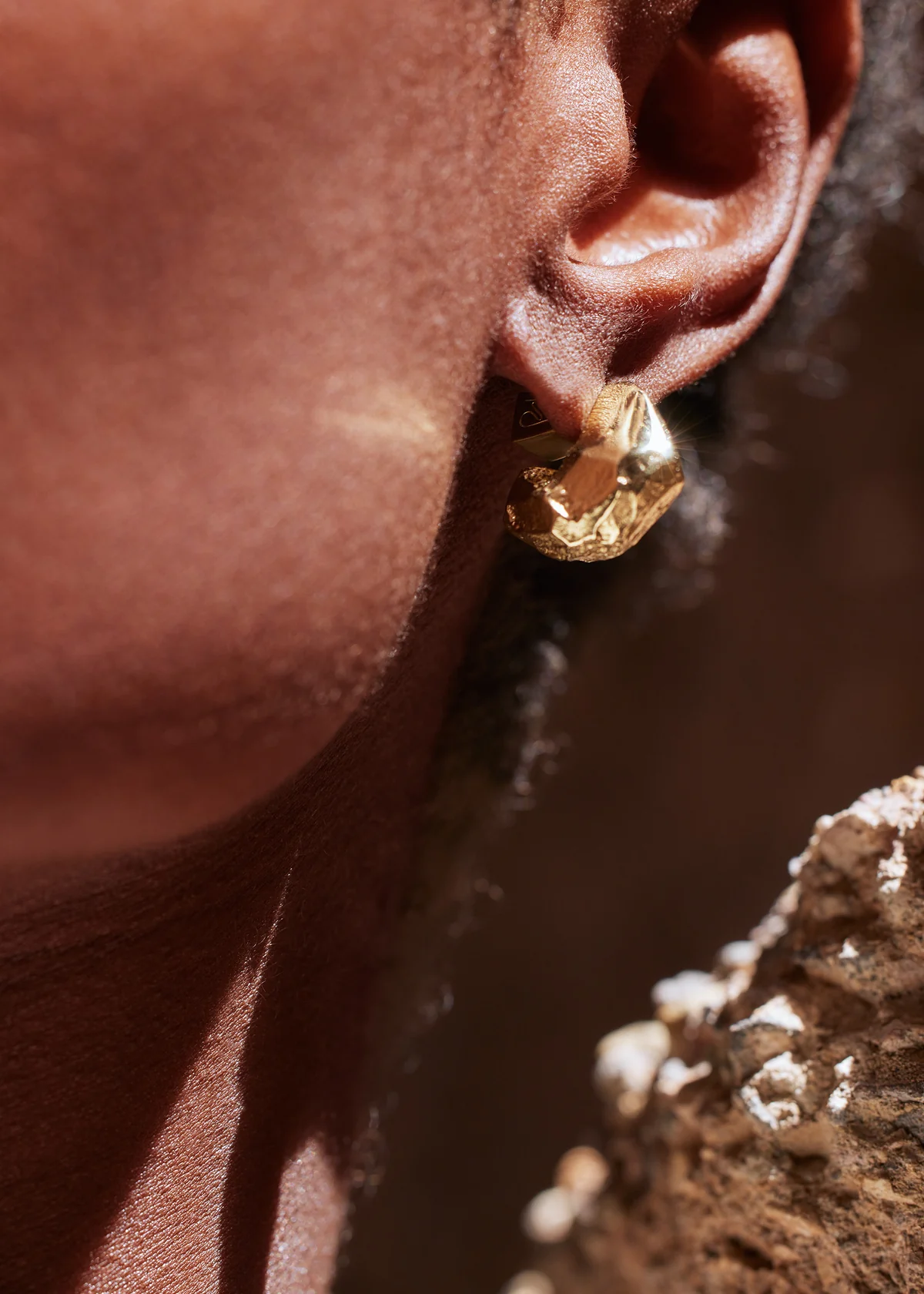 Eroz Stud Earrings-Edition 24 carat gold gilded