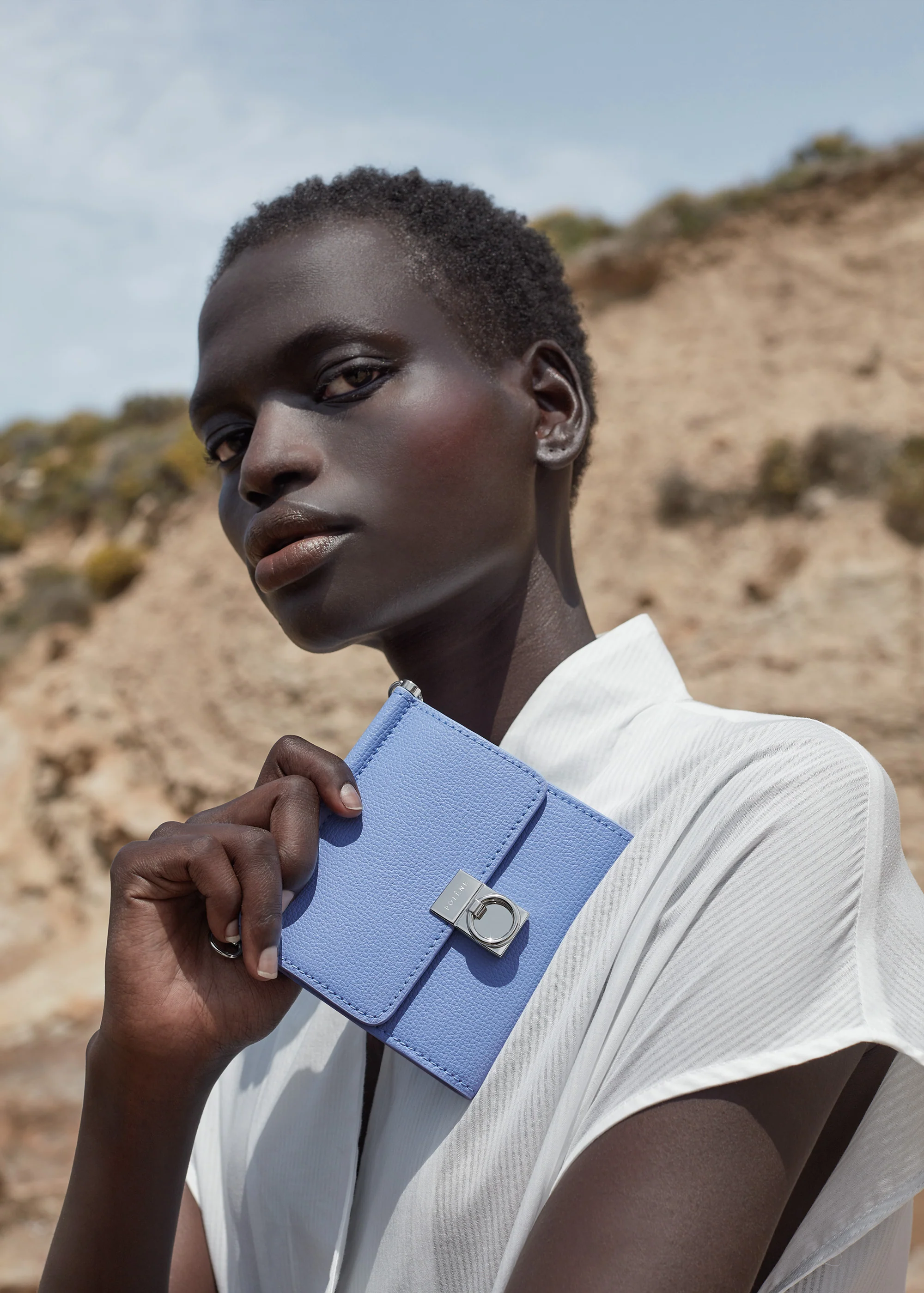 Numéro Sept Crossbody Wallet - Textured Lavender