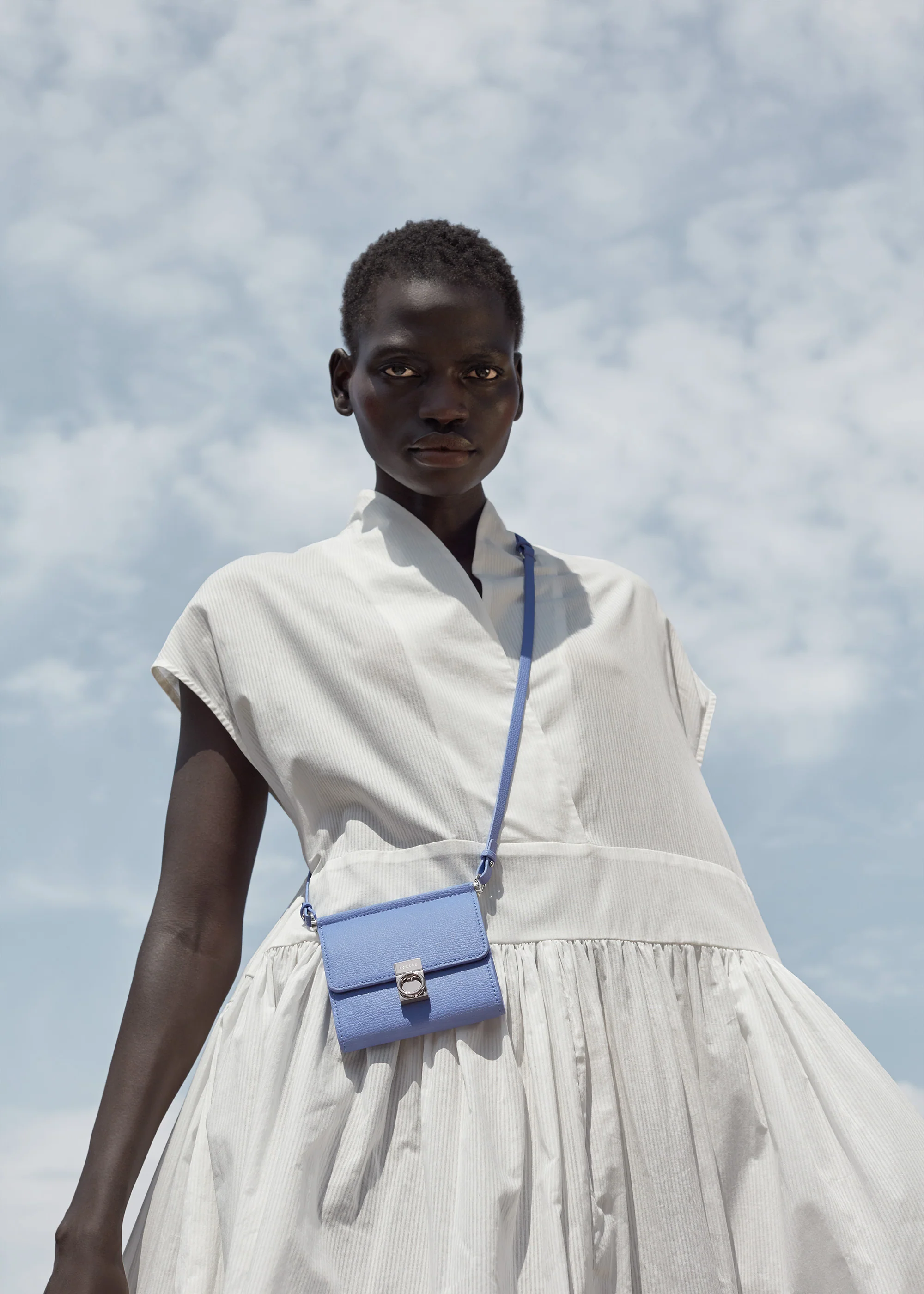 Numéro Sept Crossbody Wallet - Textured Lavender