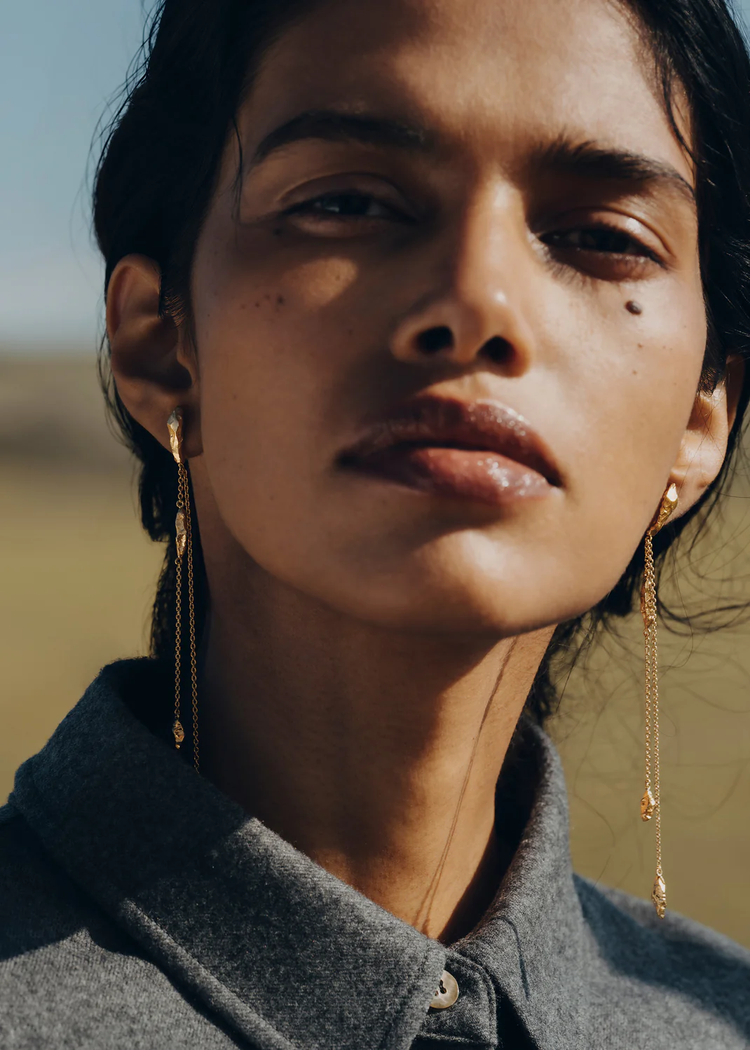 Eroz Chain Earrings-Edition gilded edition