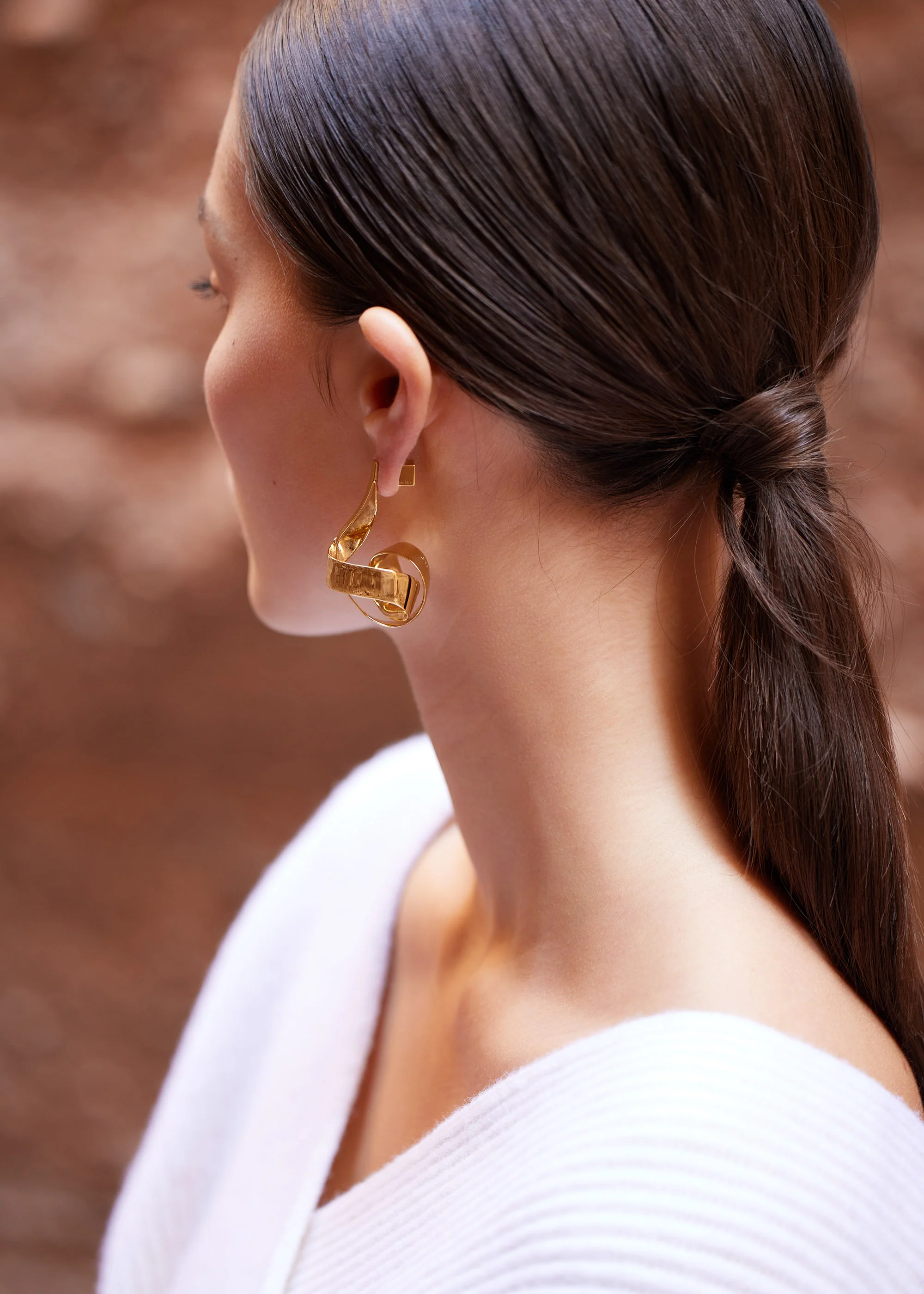 Éole Spiral Earrings-Edition gilded