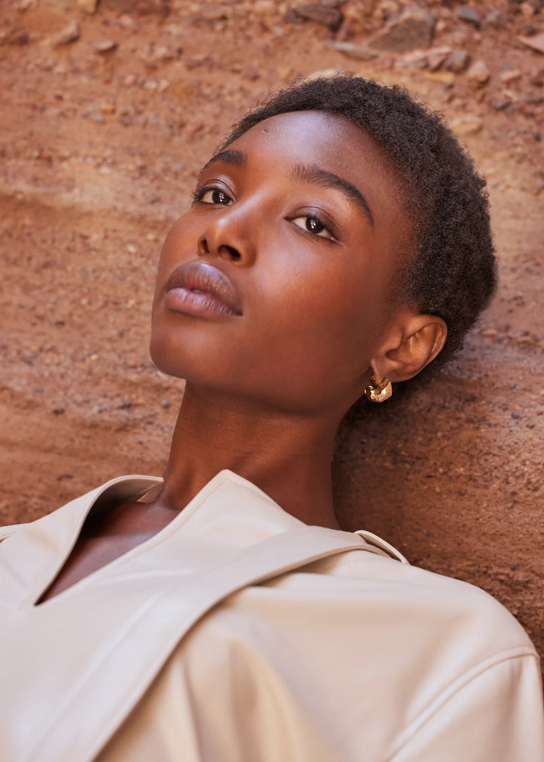 Eroz Stud Earrings-Edition 24 carat gold gilded