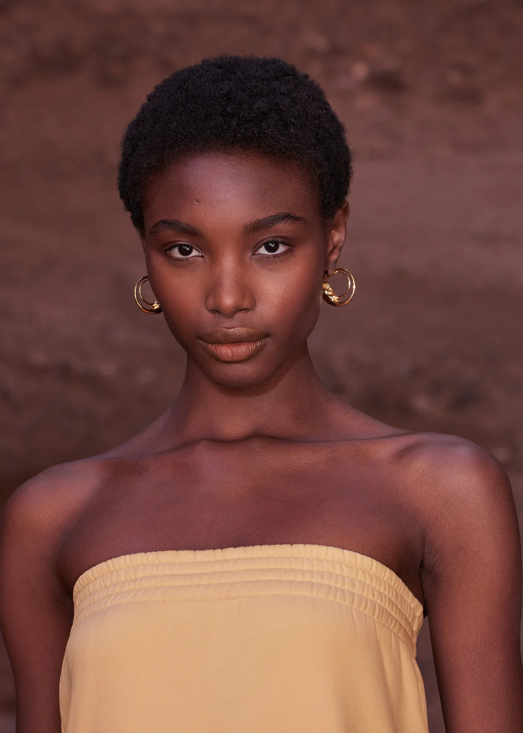 Eroz Hoop Earrings-Edition 24 carat gold gilded