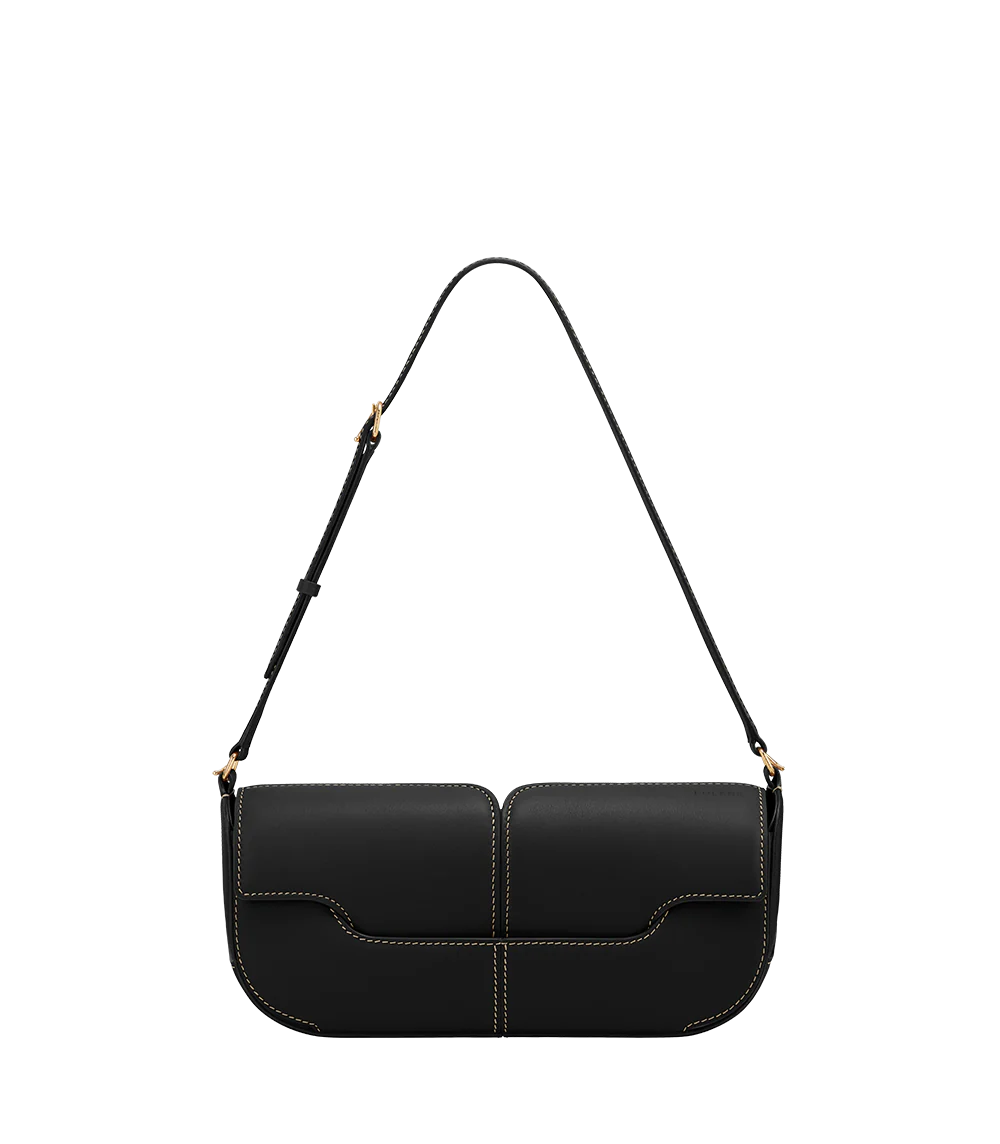 Osmo-Edition Smooth Black with Ecru Stitching